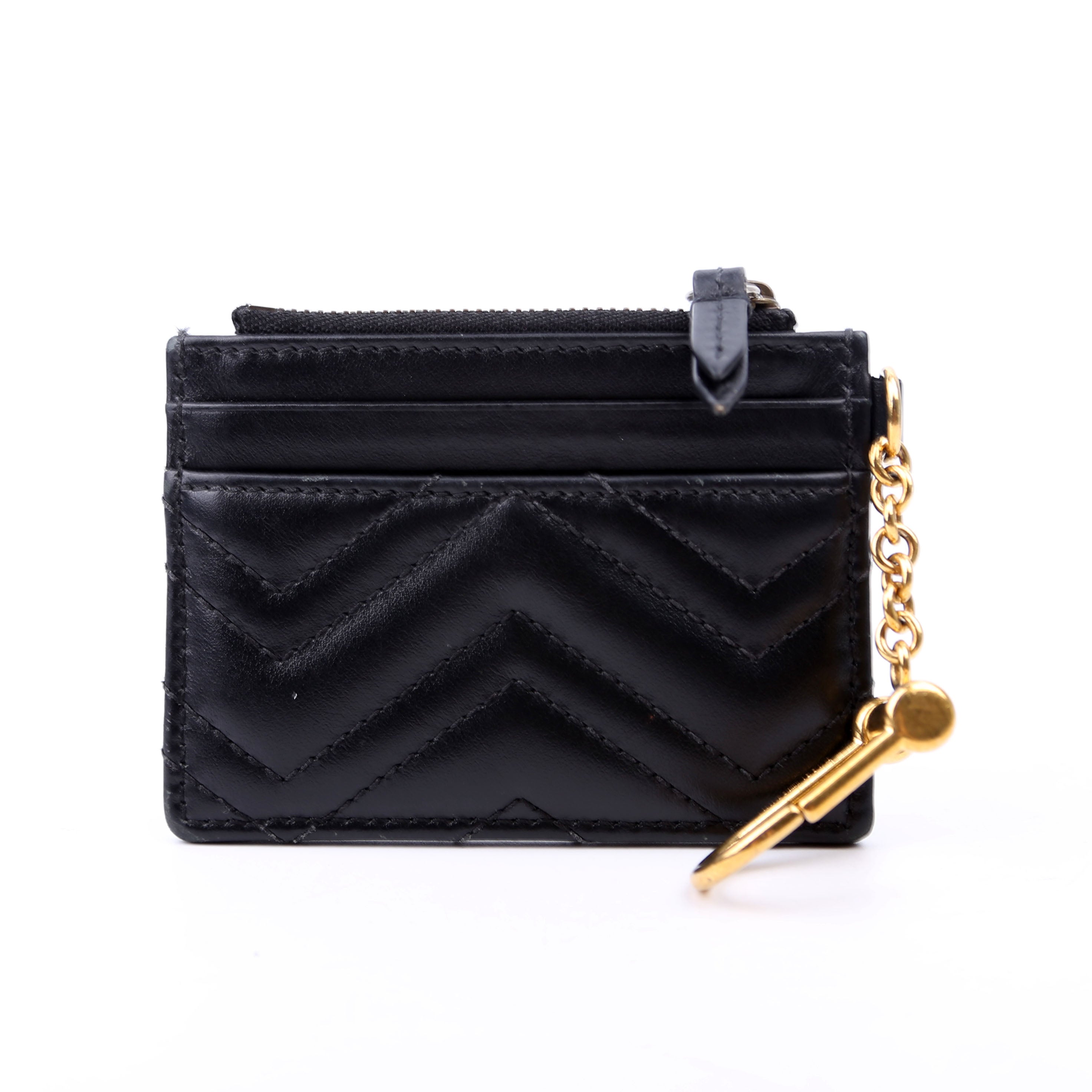 627064 Marmont Keychain Wallet Black