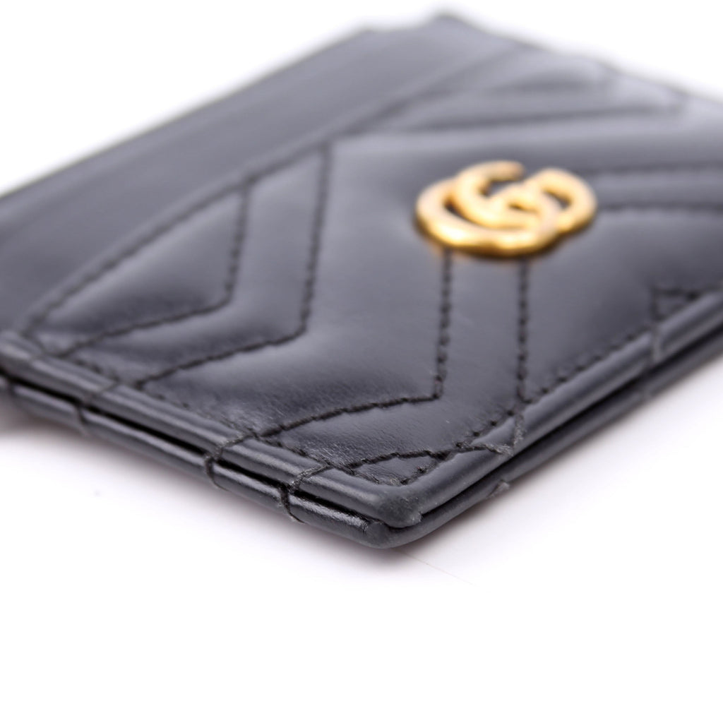 627064 Marmont Keychain Wallet Black