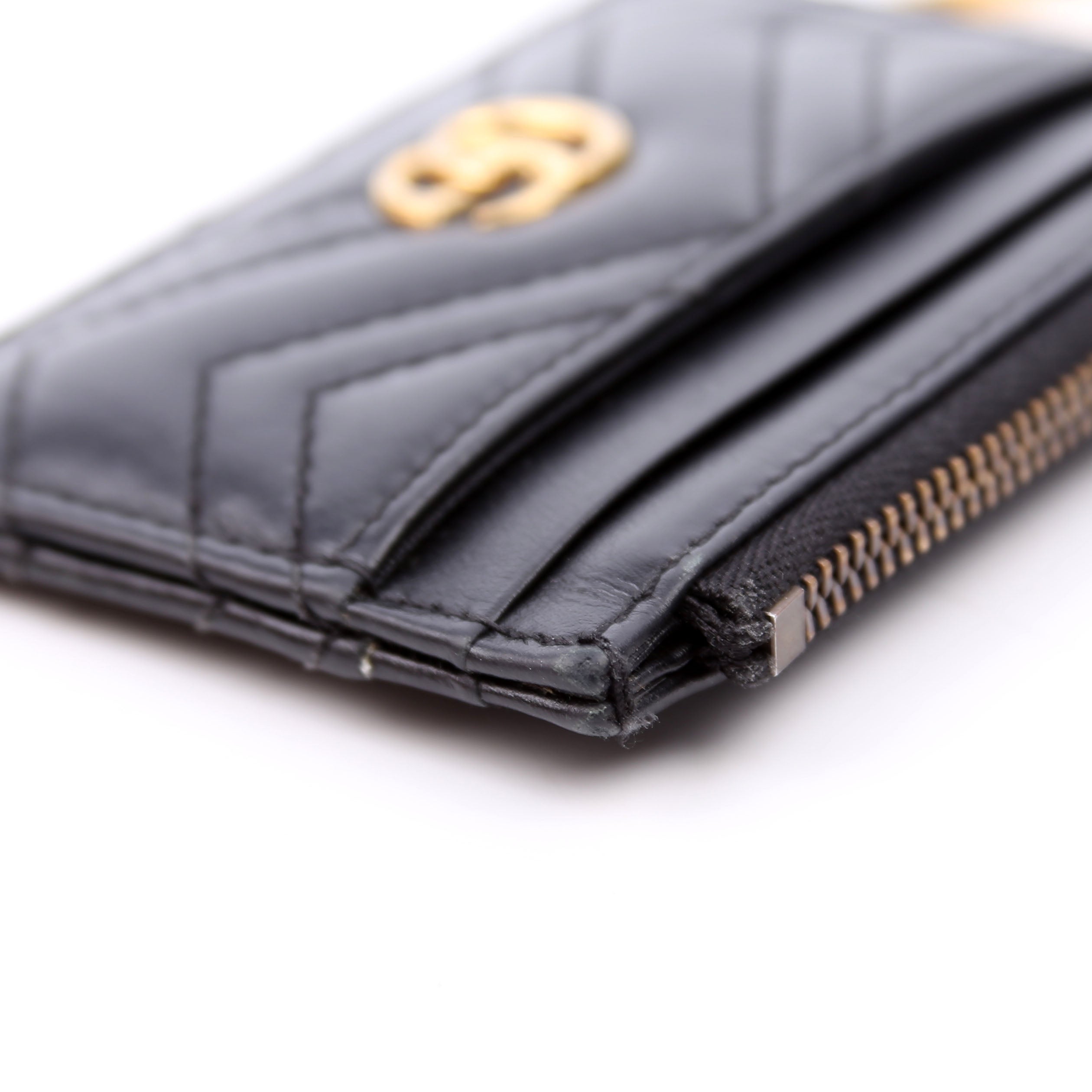 627064 Marmont Keychain Wallet Black