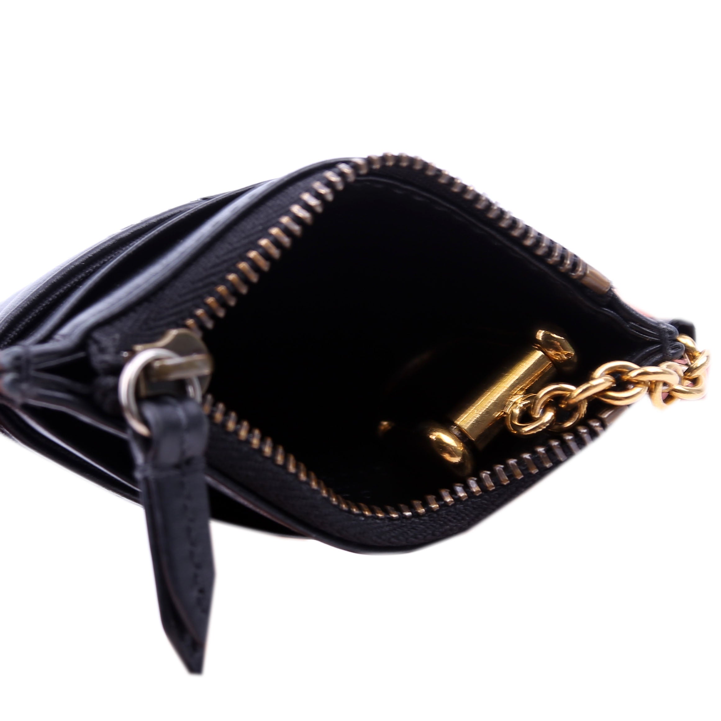 627064 Marmont Keychain Wallet Black