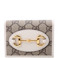 621887 Horsebit 1955 GG Supreme Card Case White
