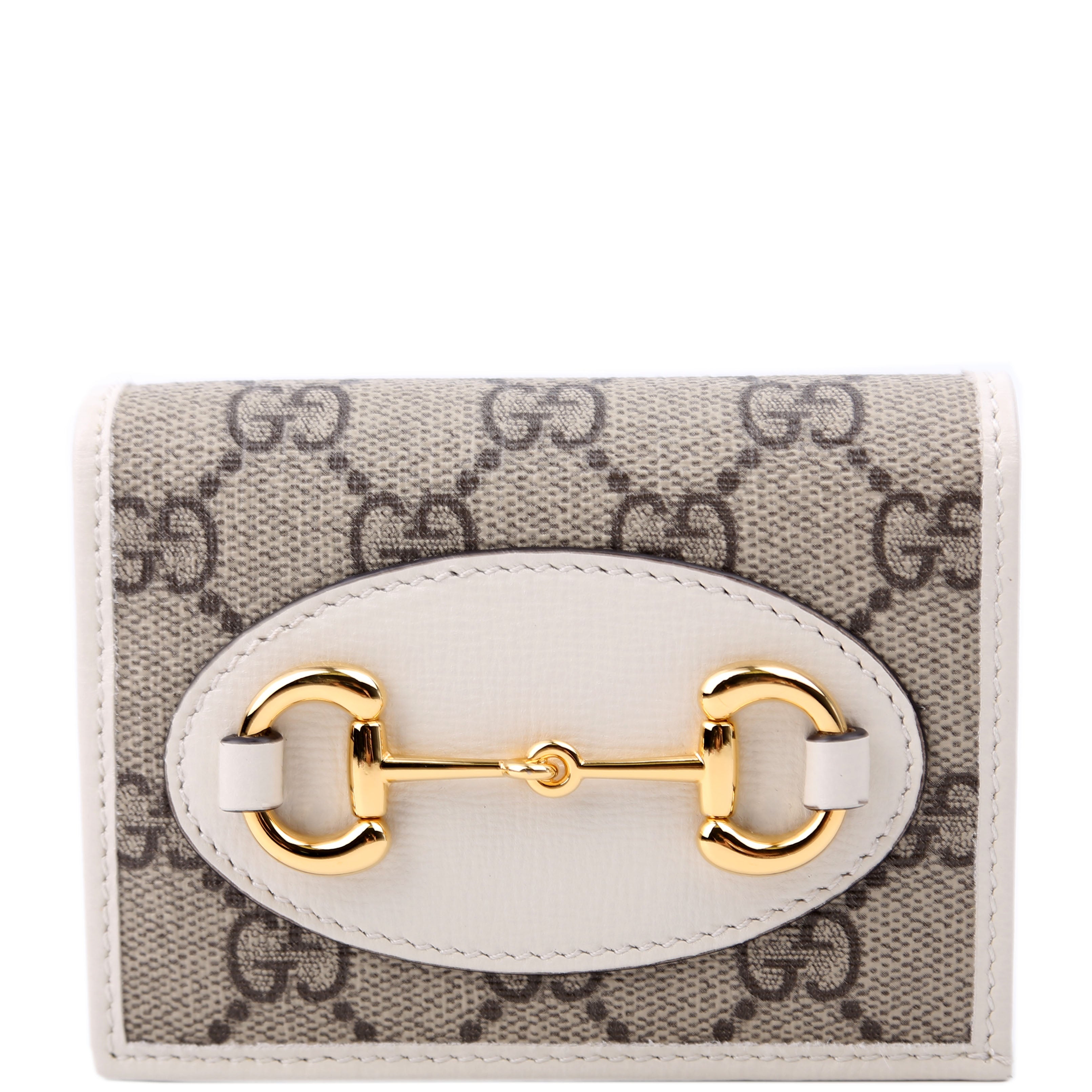 621887 Horsebit 1955 GG Supreme Card Case White