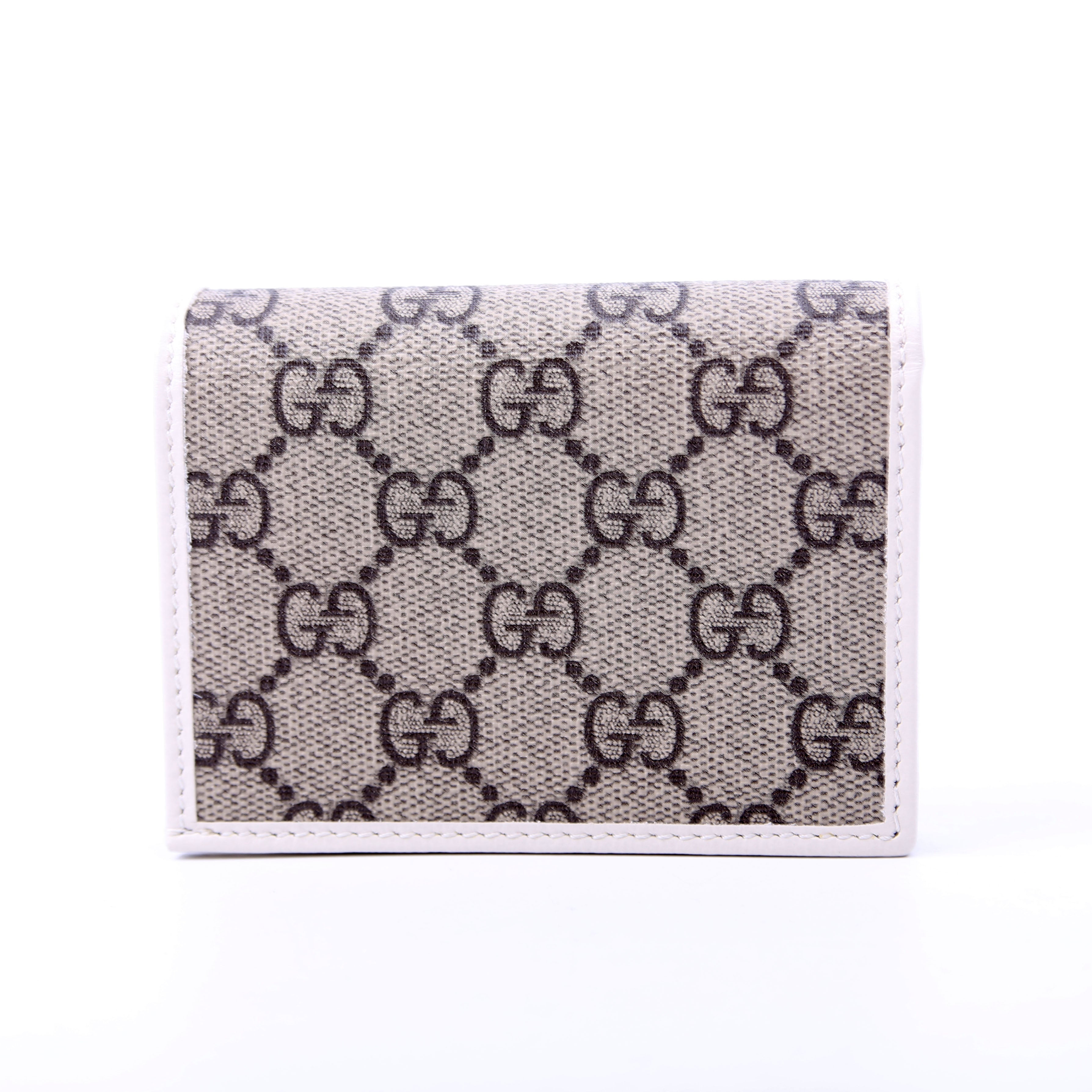 621887 Horsebit 1955 GG Supreme Card Case White