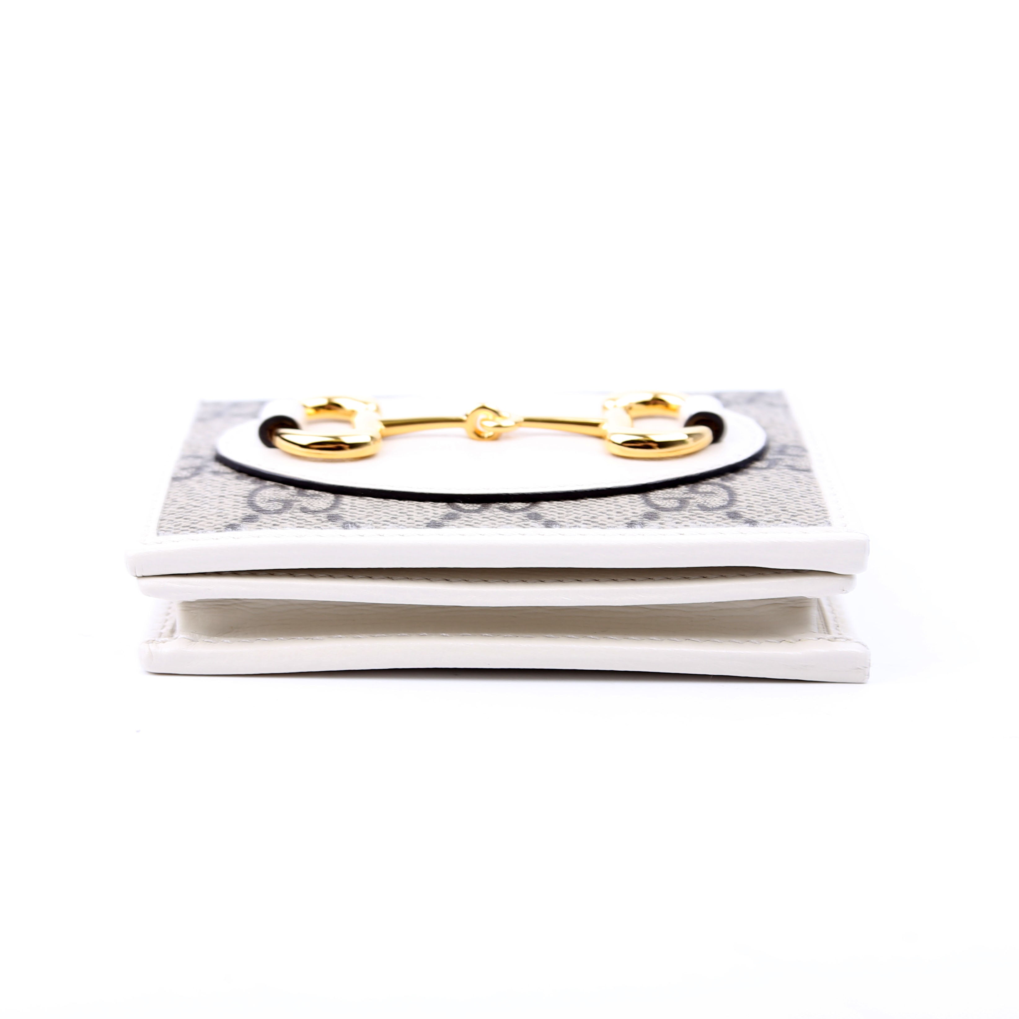 621887 Horsebit 1955 GG Supreme Card Case White