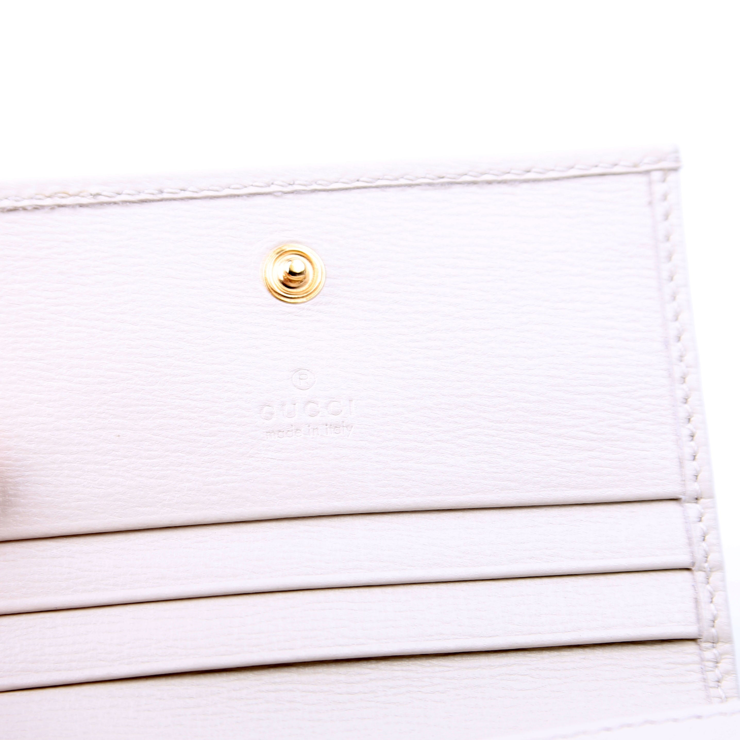 621887 Horsebit 1955 GG Supreme Card Case White