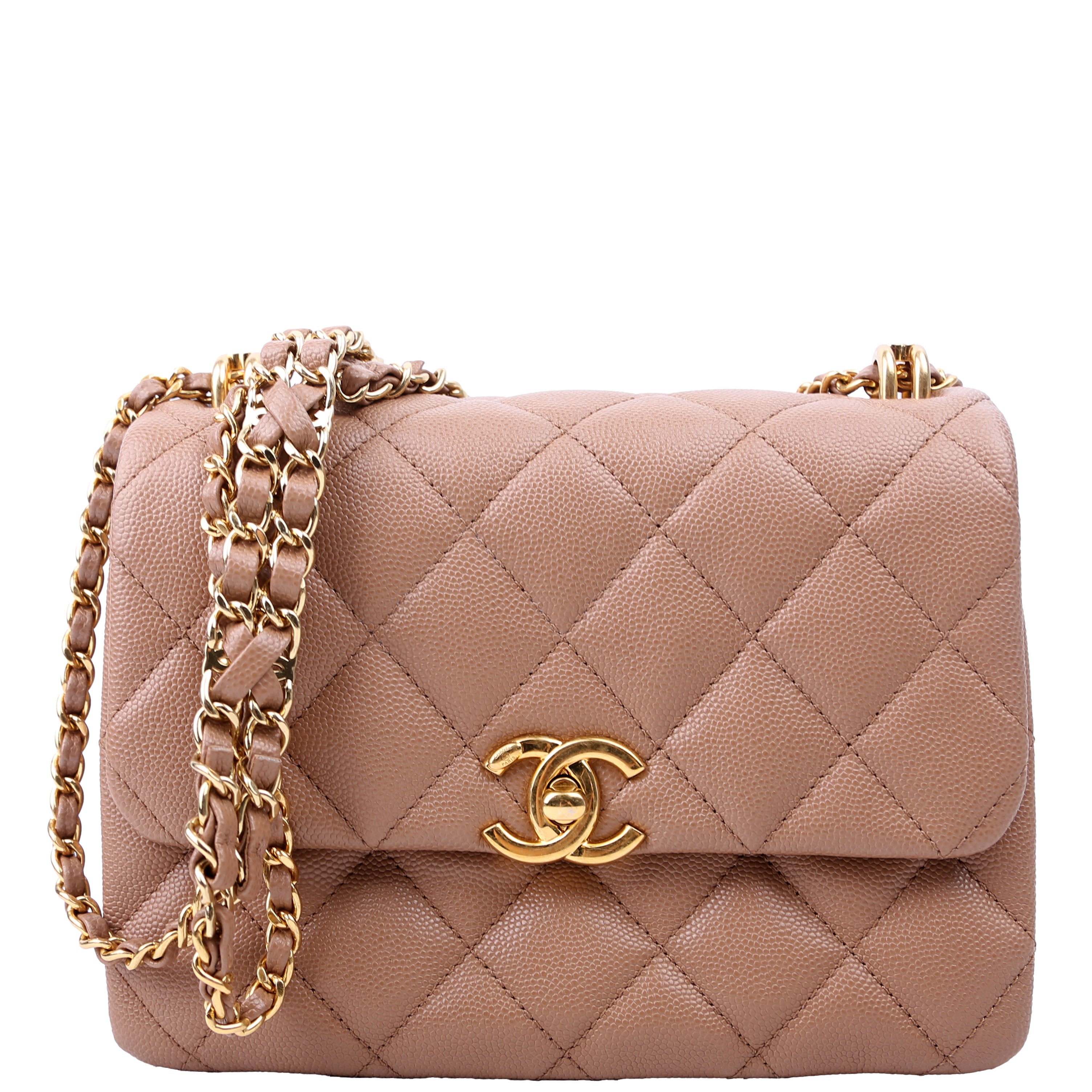 Coco First Flap Caviar RFID Beige