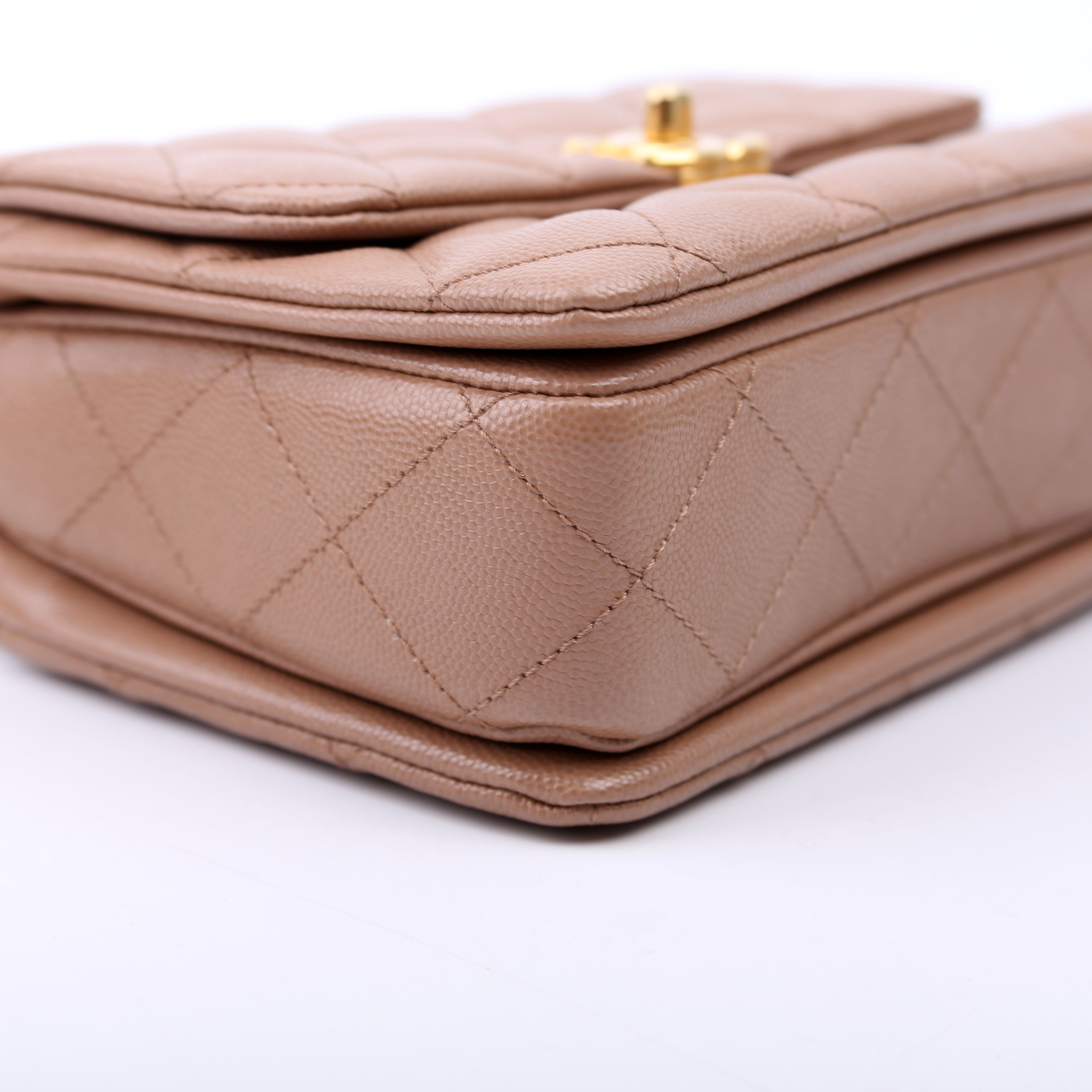 Coco First Flap Caviar RFID Beige