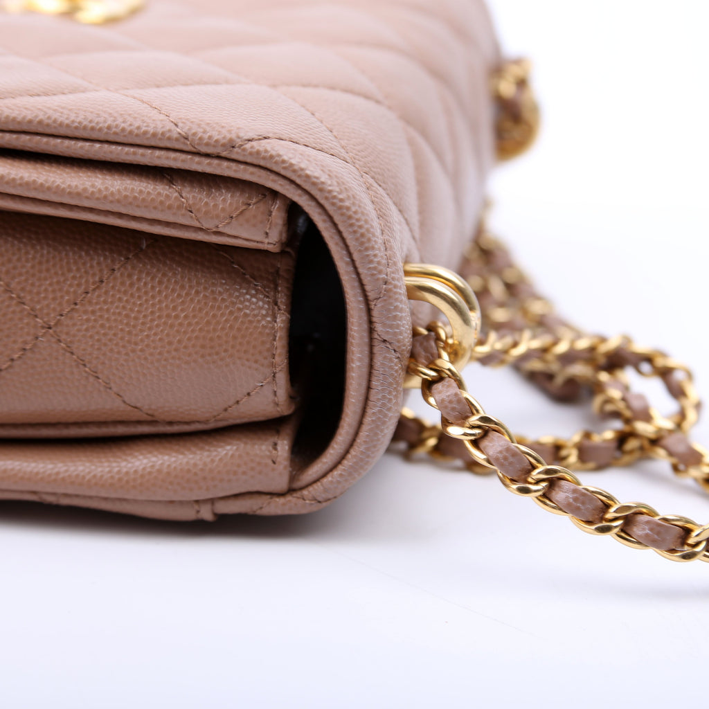 Coco First Flap Caviar RFID Beige