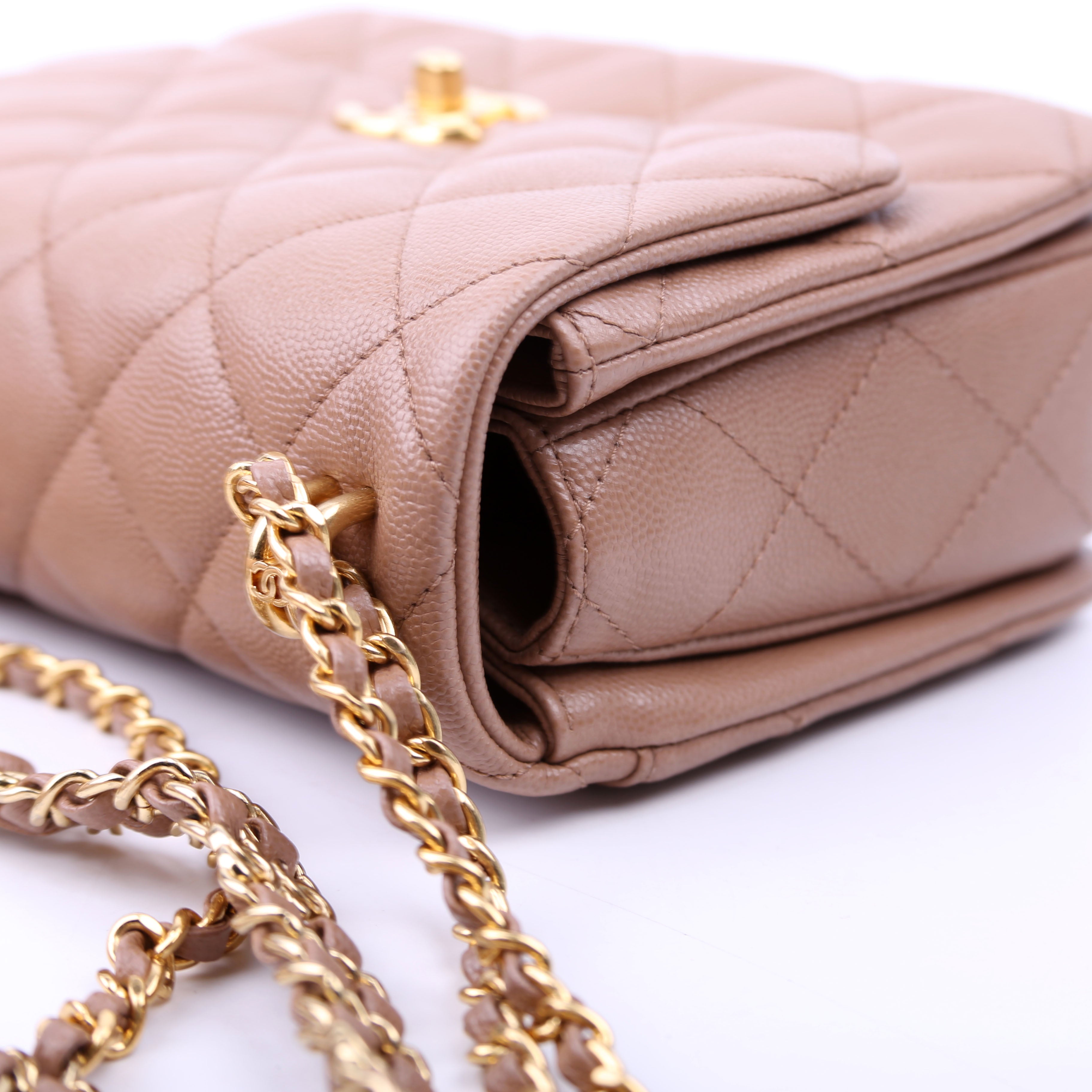 Coco First Flap Caviar RFID Beige