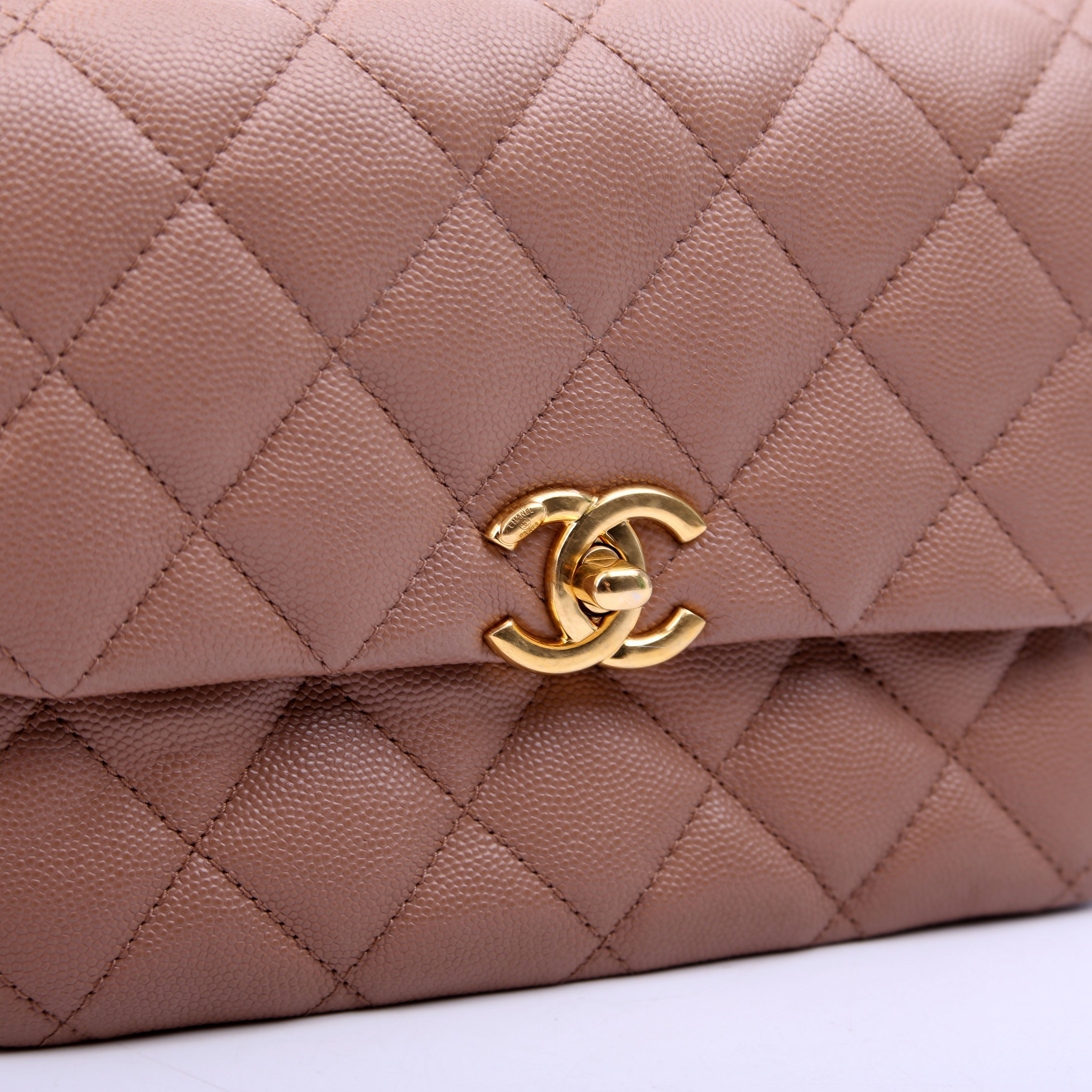 Coco First Flap Caviar RFID Beige