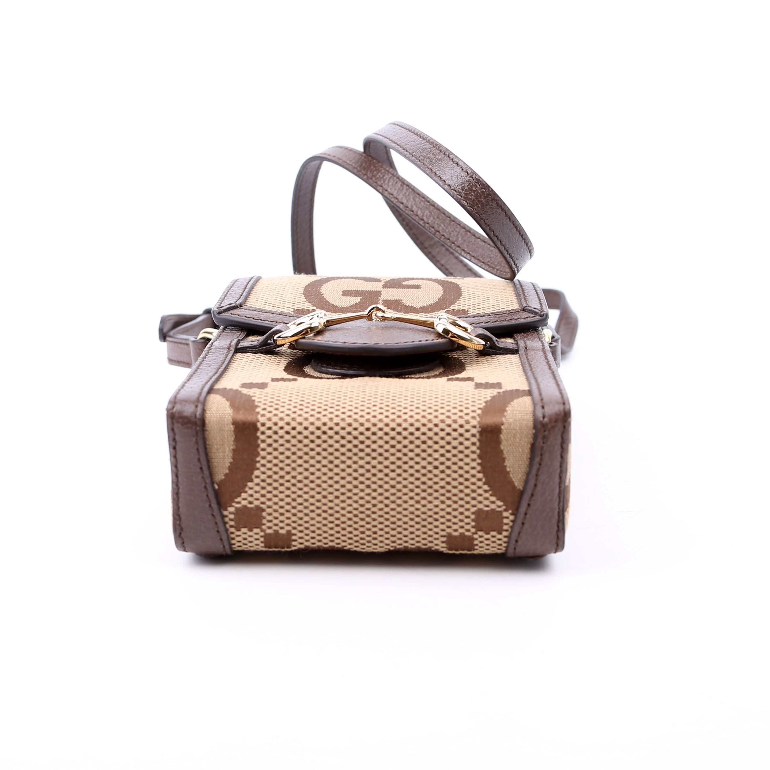 Gucci 625615 Horsebit 1955 Jumbo GG Canvas Mini Bag