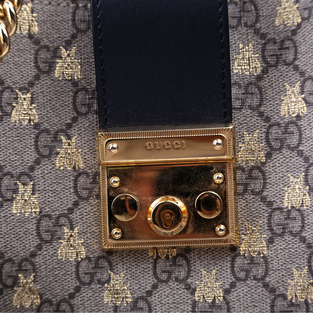 479197 Padlock GG Bees Shoulder Medium