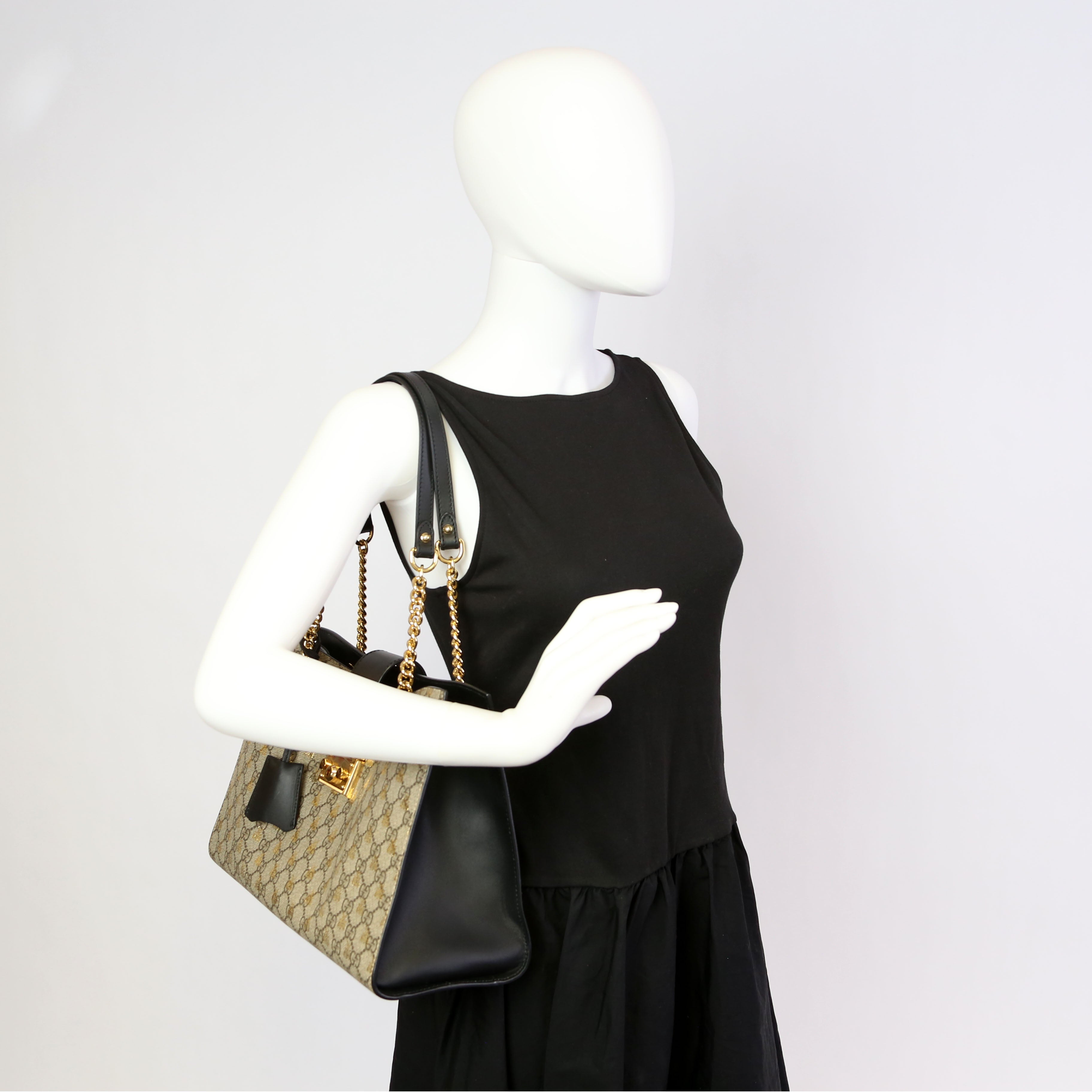 479197 Padlock GG Bees Shoulder Medium