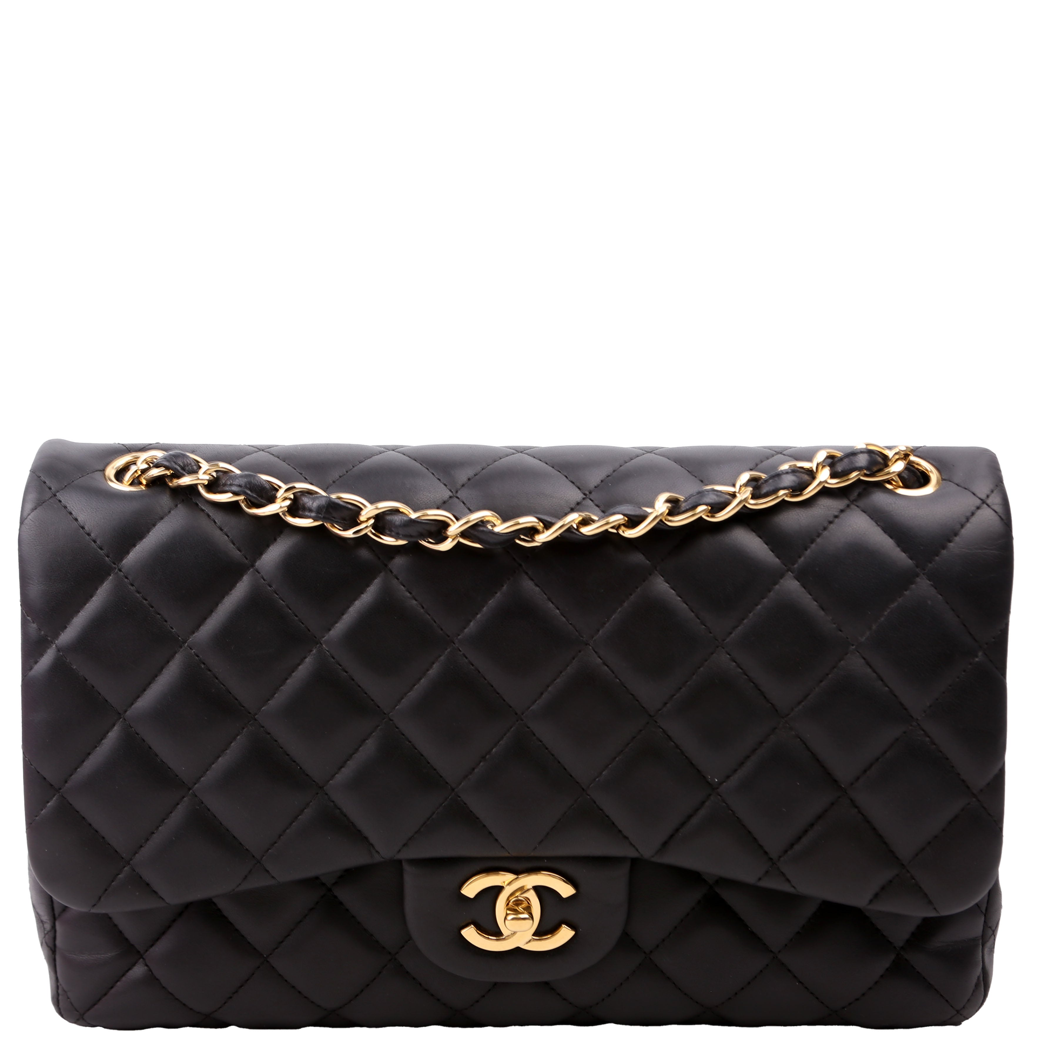 Classic Flap Jumbo Lambskin 14M Black