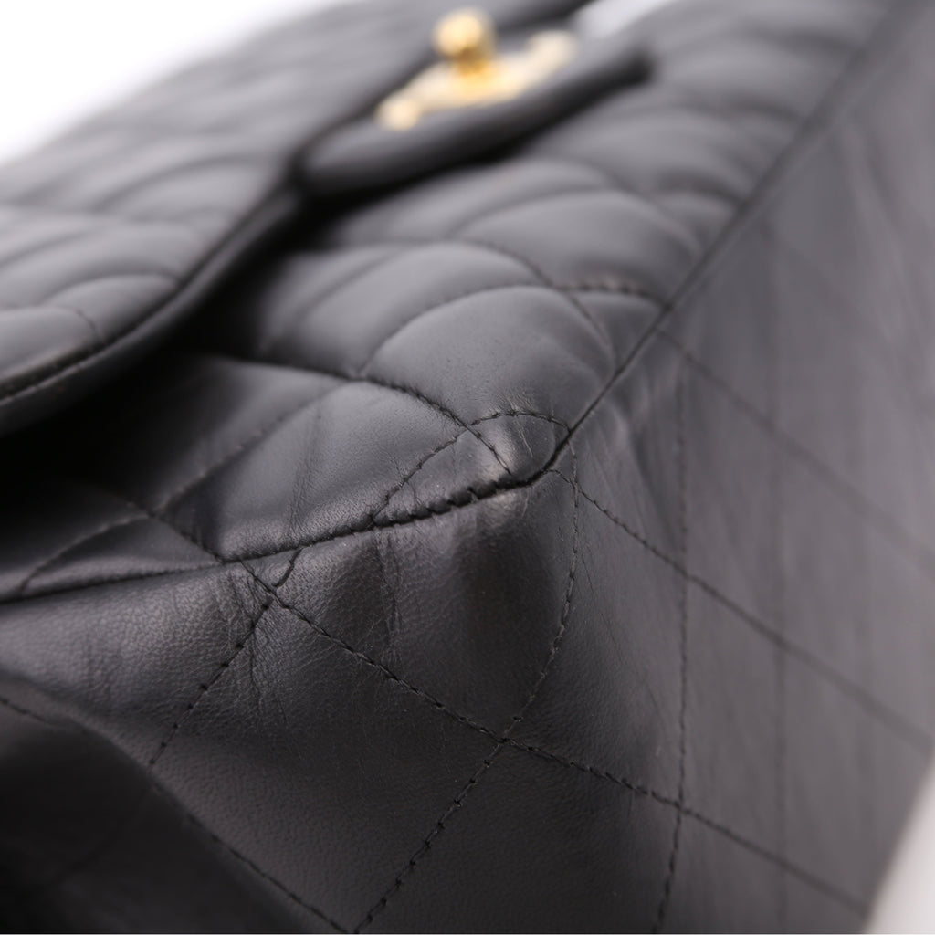 Classic Flap Jumbo Lambskin 14M Black