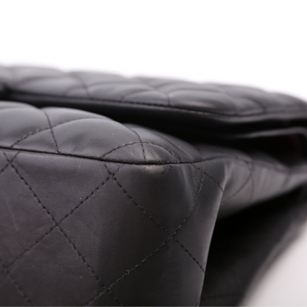 Classic Flap Jumbo Lambskin 14M Black