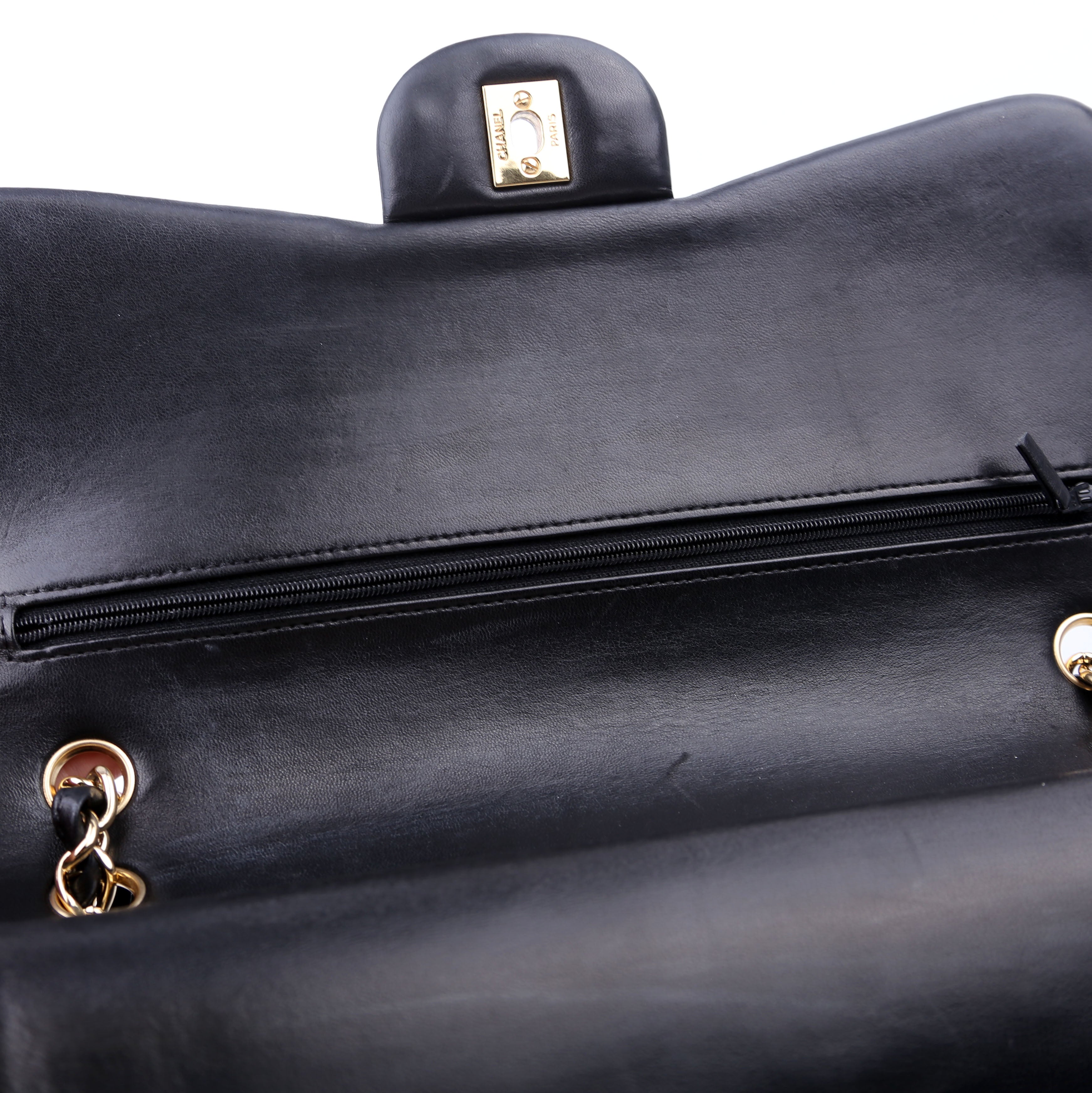 Classic Flap Jumbo Lambskin 14M Black