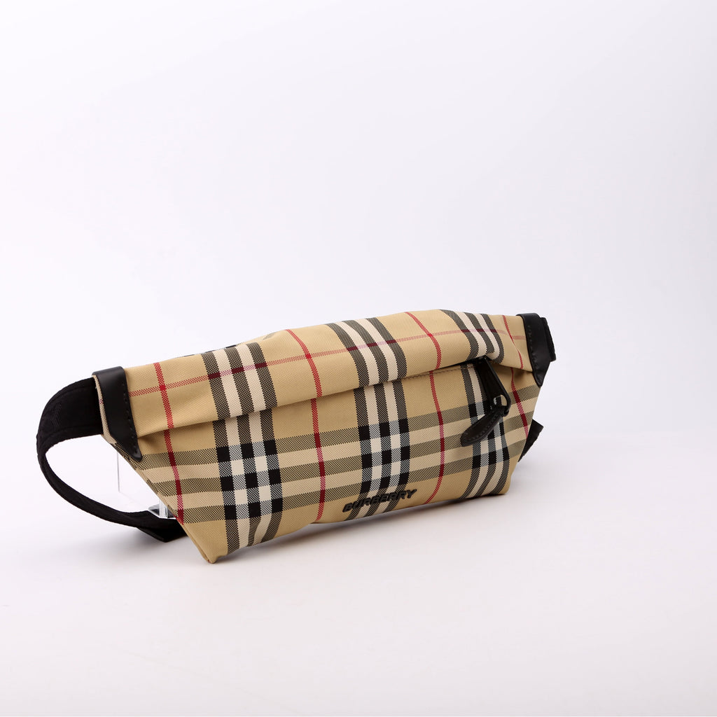 Stevie Vintage Check Belt Bag Tan