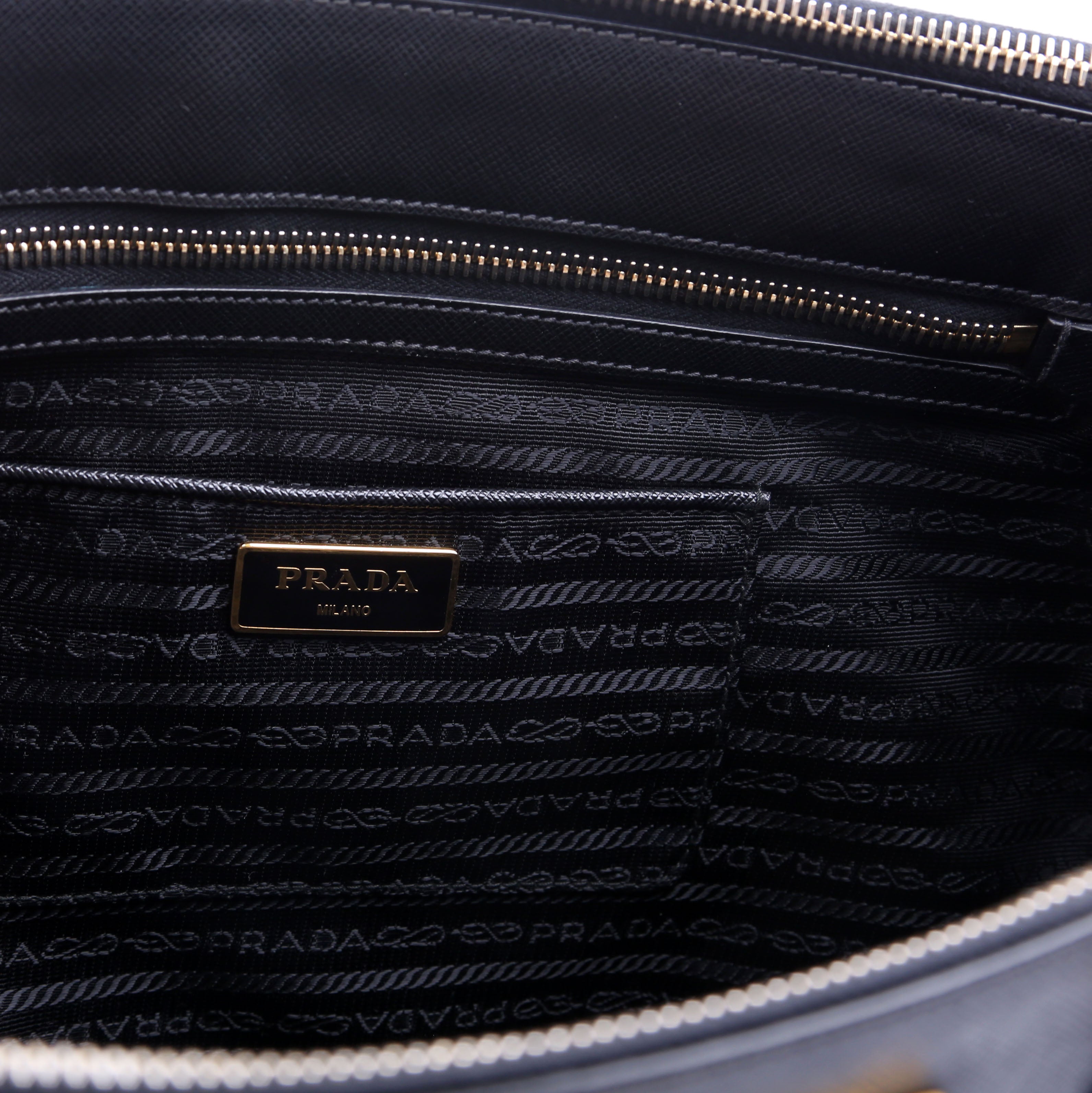 Saffiano Galleria Medium Black