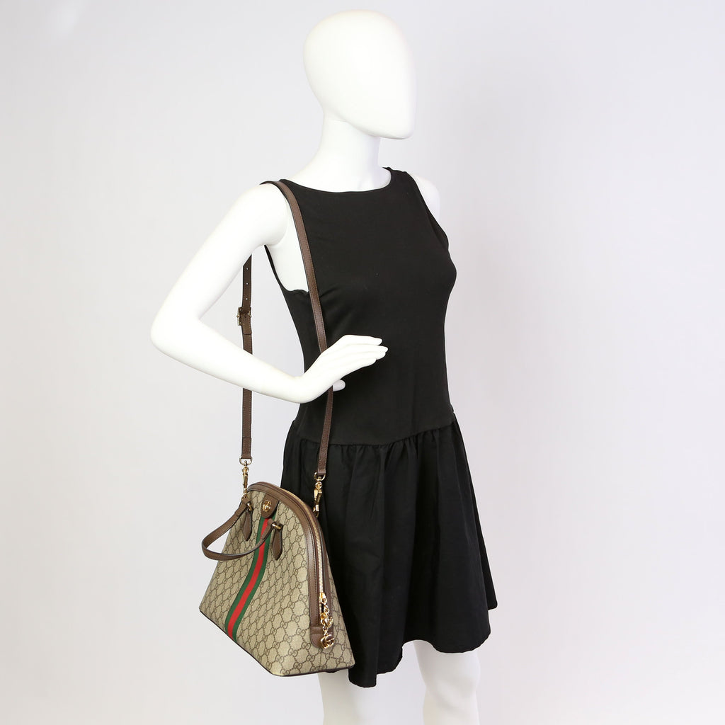 524533 Ophidia Medium Top Handle Brown