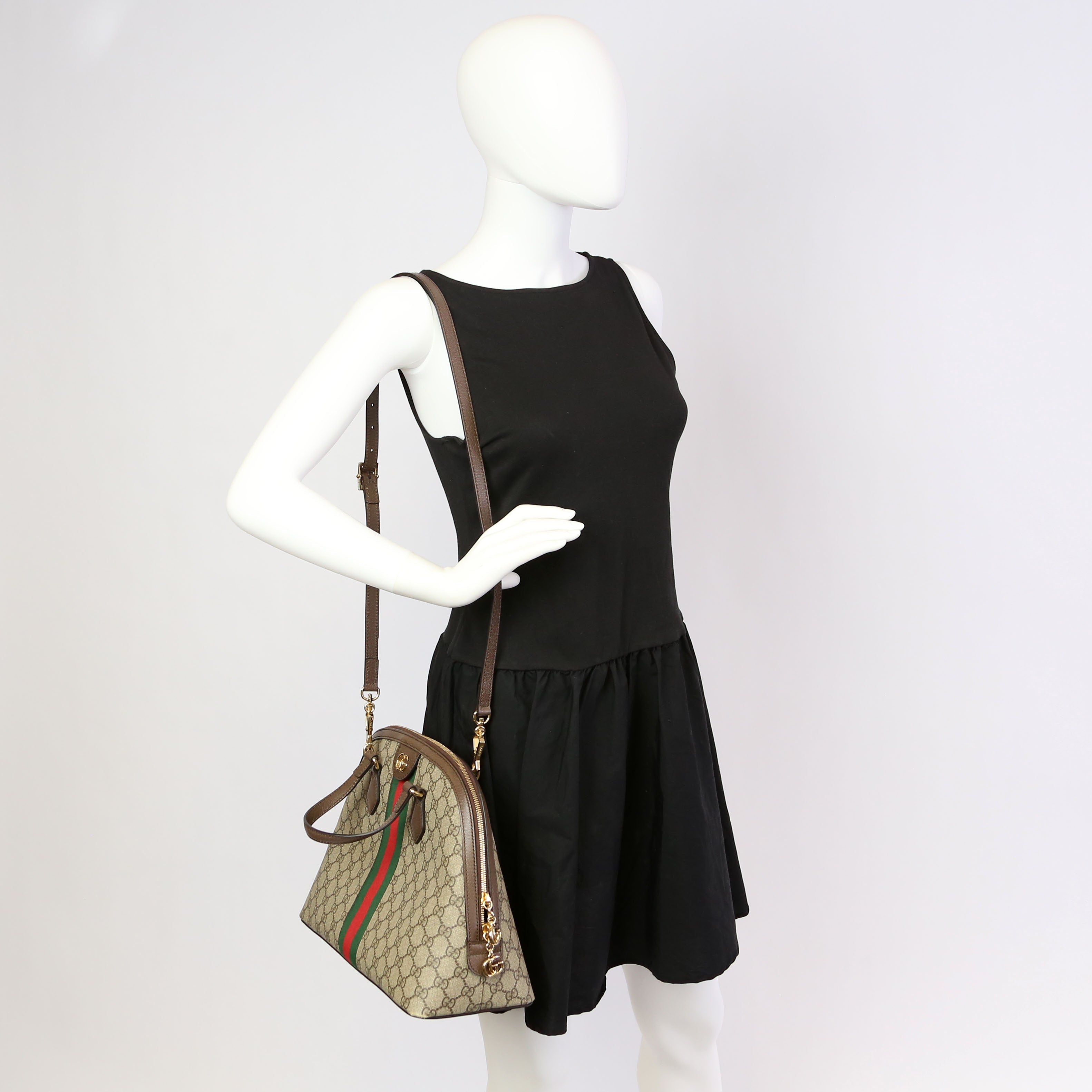 524533 Ophidia Medium Top Handle Brown