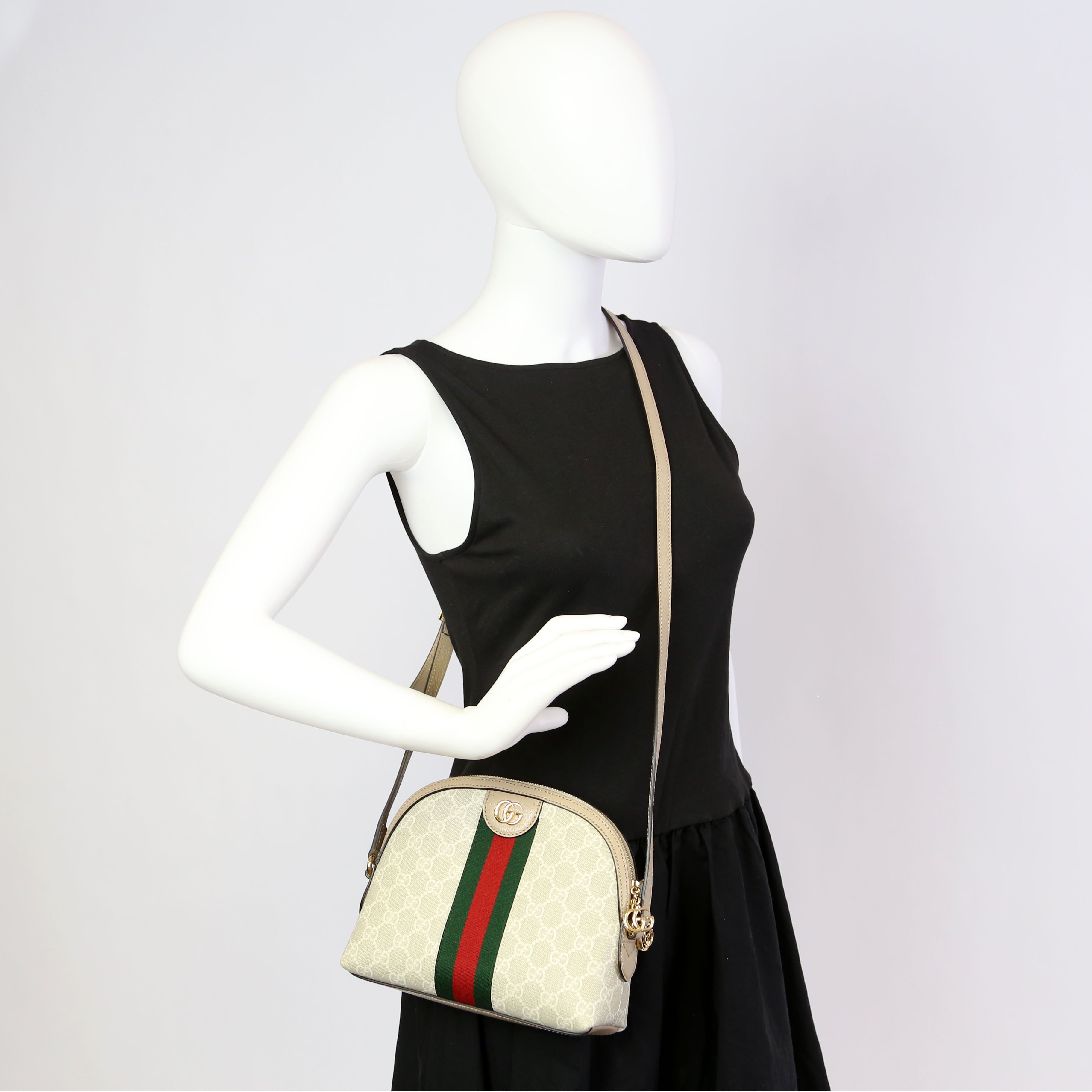 499621 Ophidia GG Small Crossbody Tan