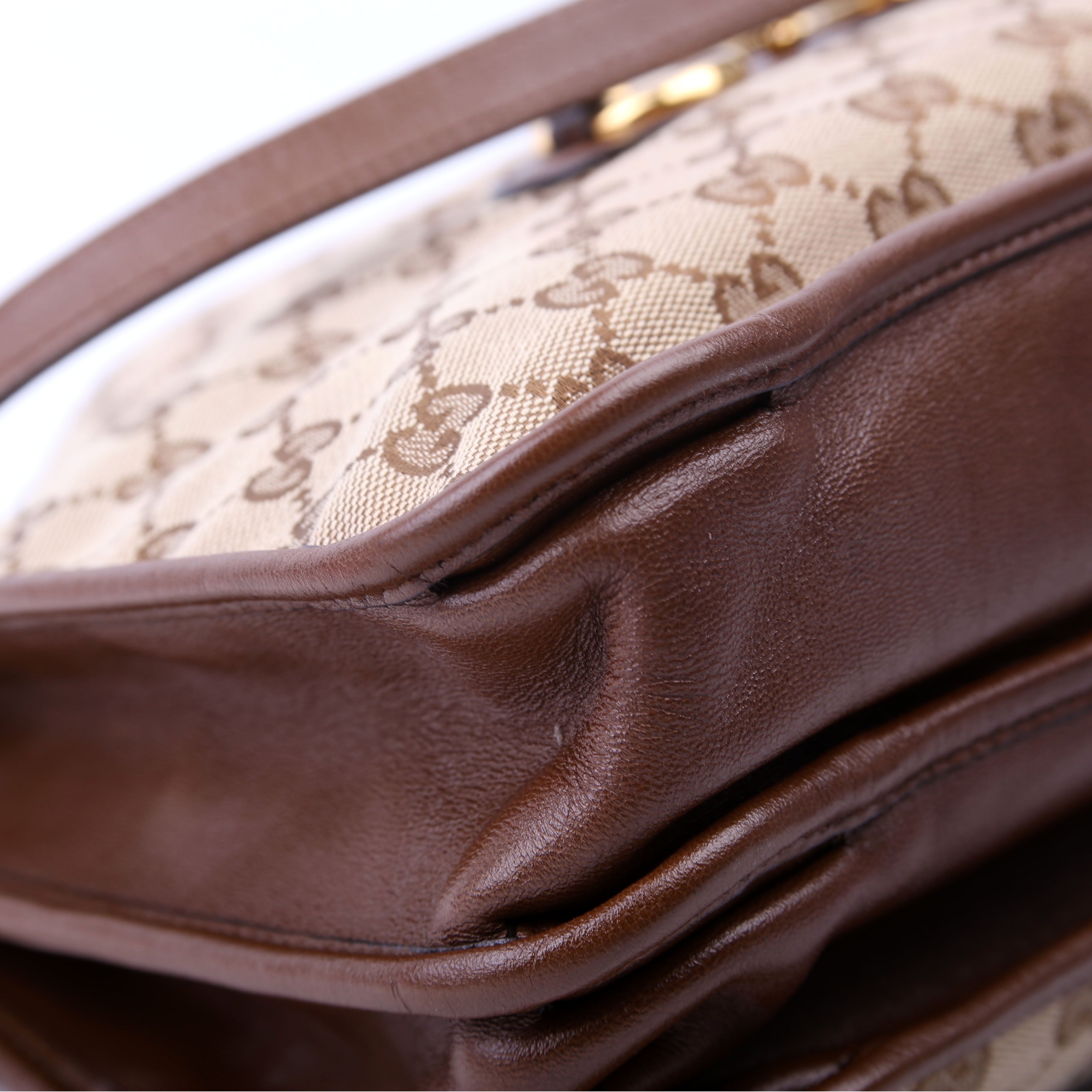 Gucci 621144 1955 Horsebit Large Tote Brown