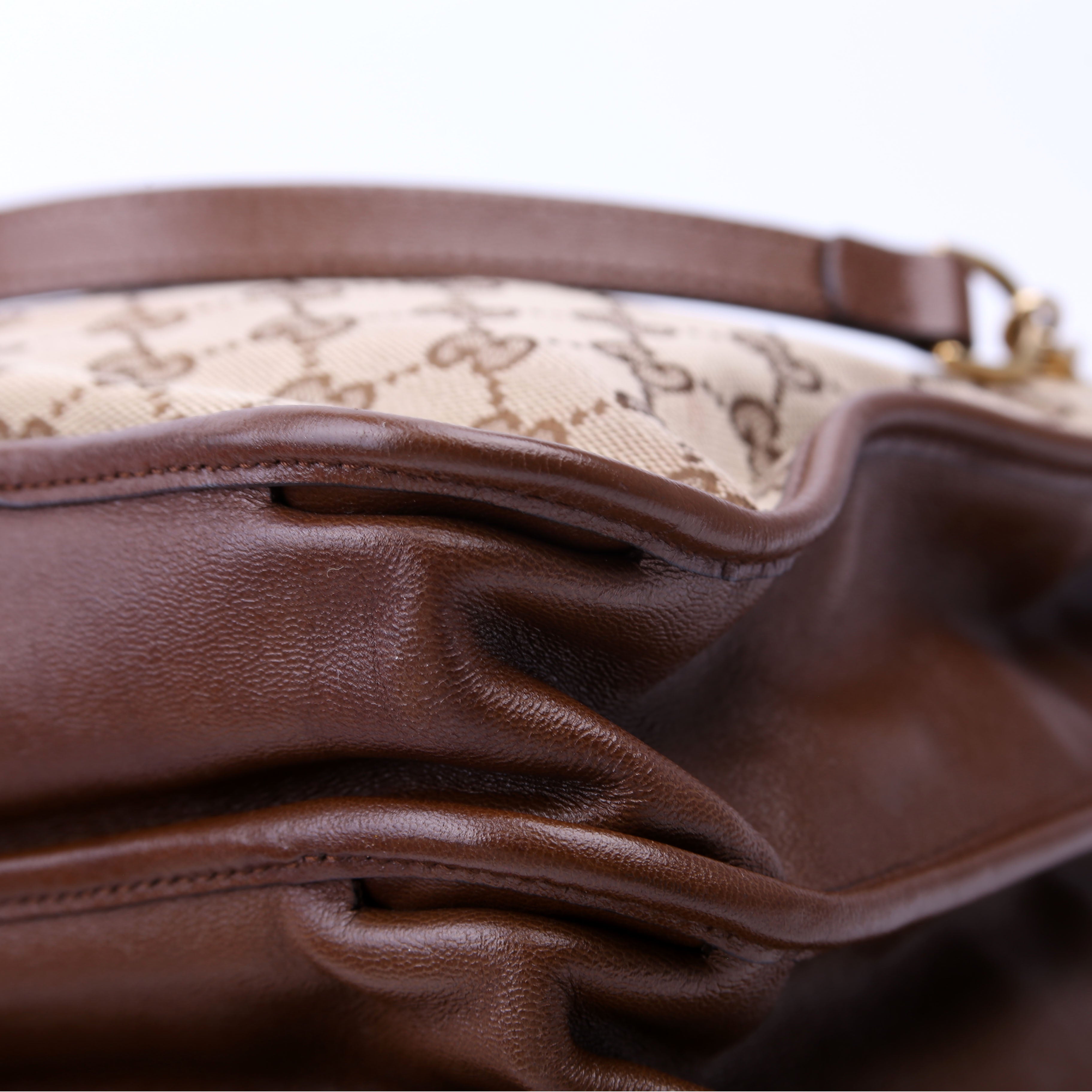 Gucci 621144 1955 Horsebit Large Tote Brown