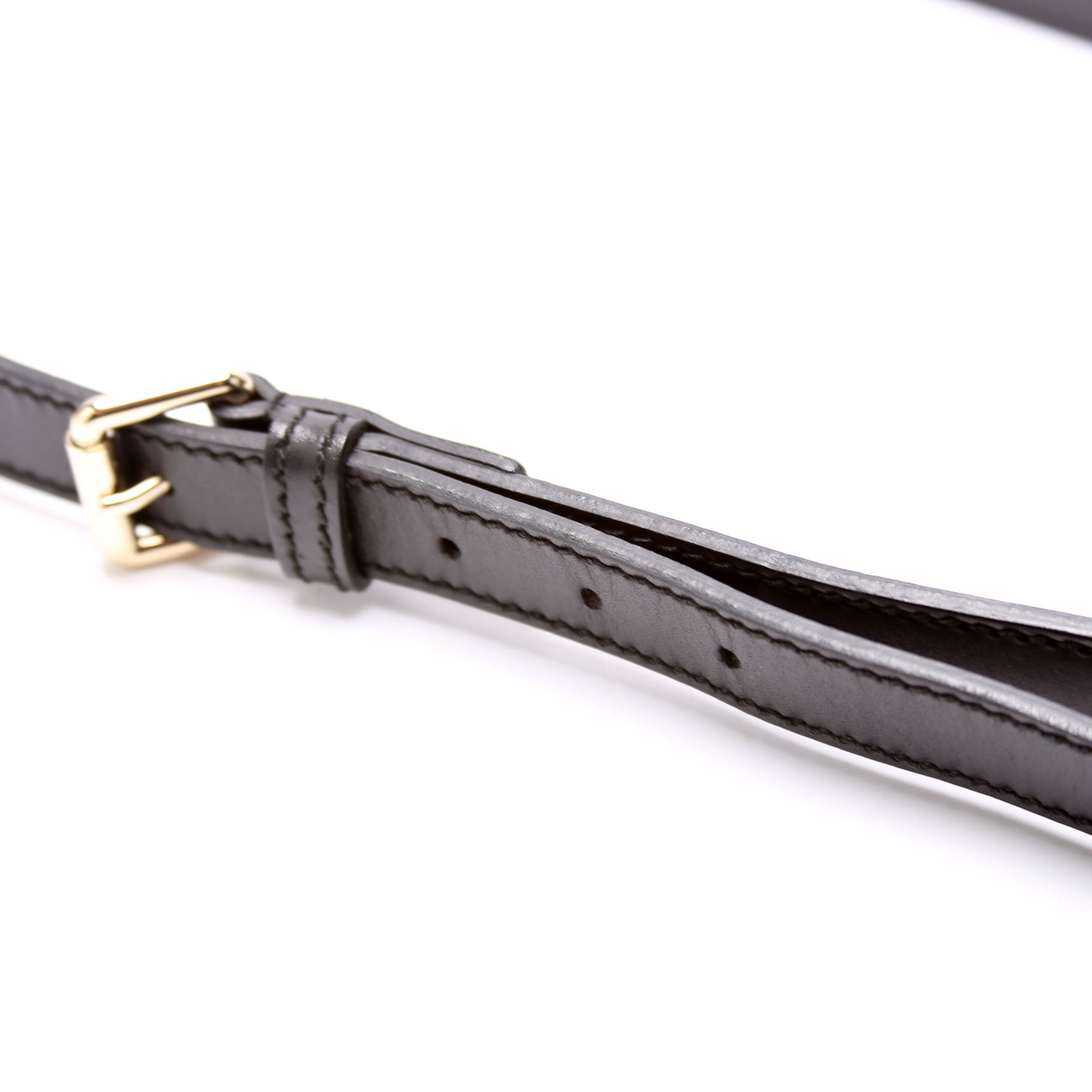 354228 Diamante Leather Bucket Medium Black