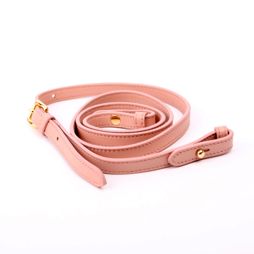 Prada Triangle Shearling Mini Bag Pink