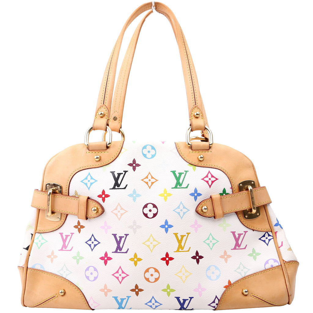 Claudia Multicolor Monogram White