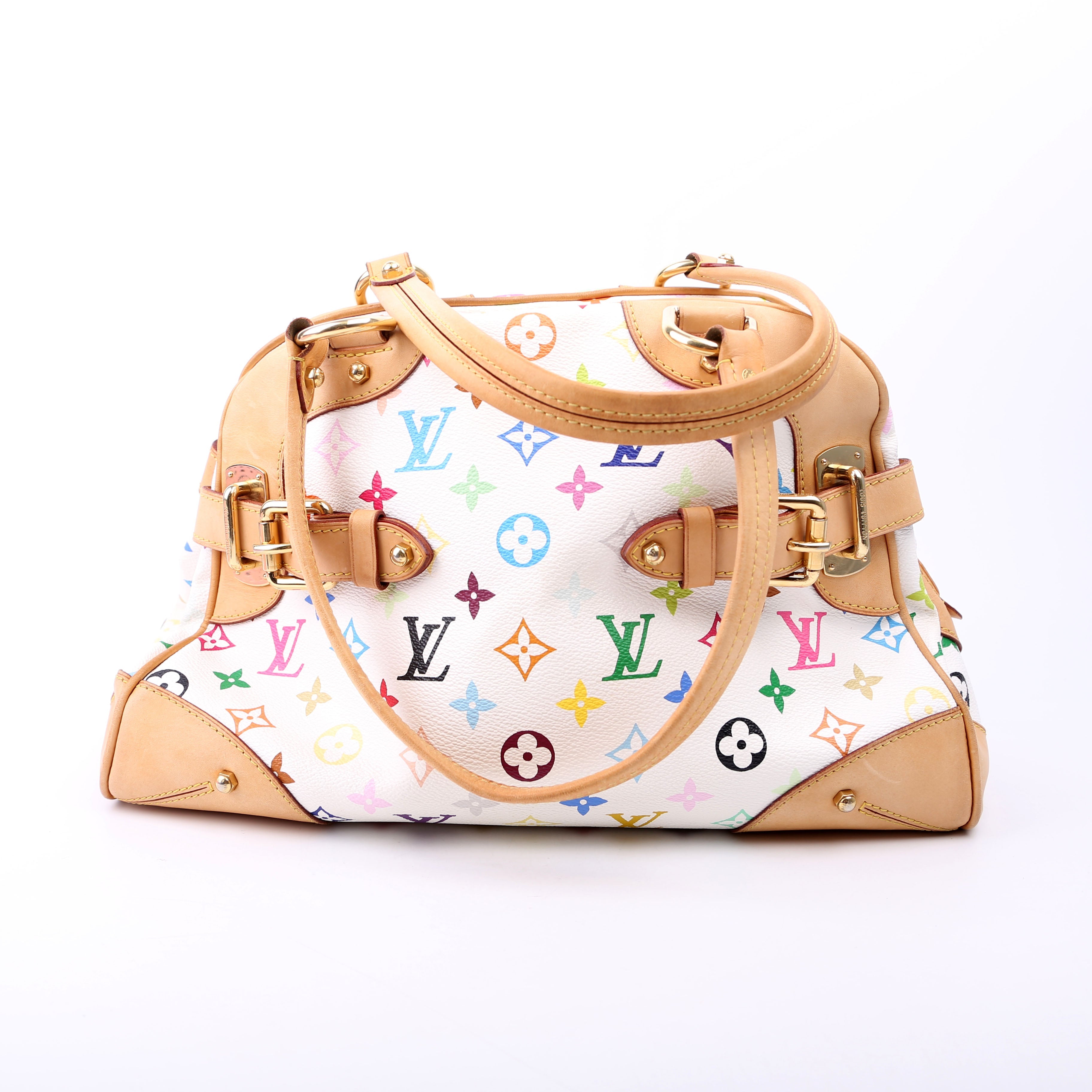 Claudia Multicolor Monogram White