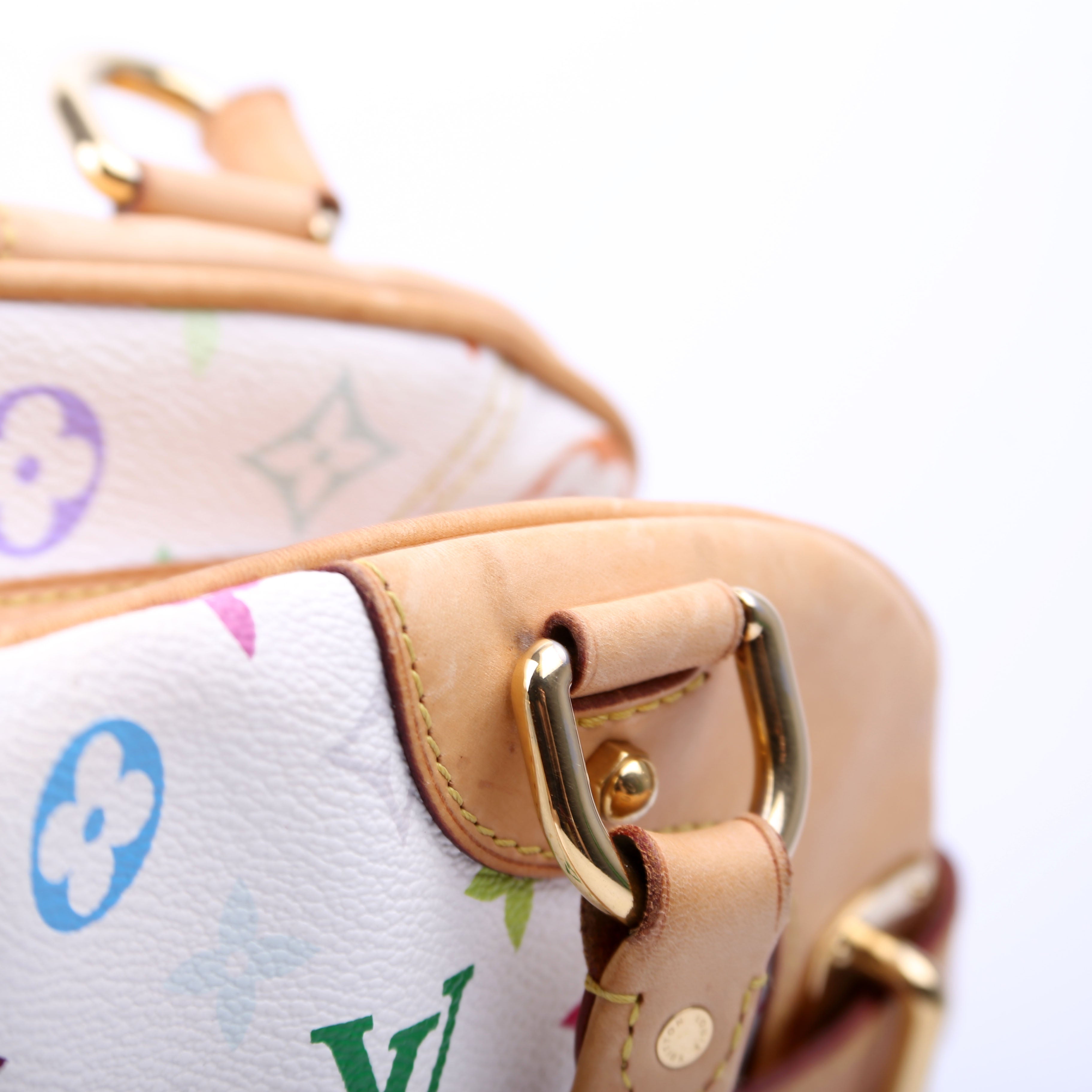 Claudia Multicolor Monogram White