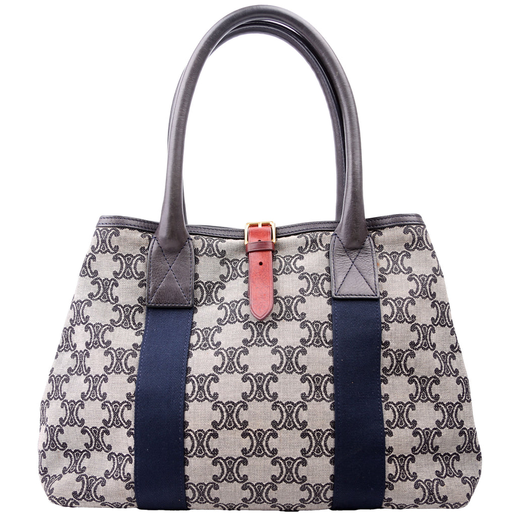Macadam Canvas Tote Vintage Navy