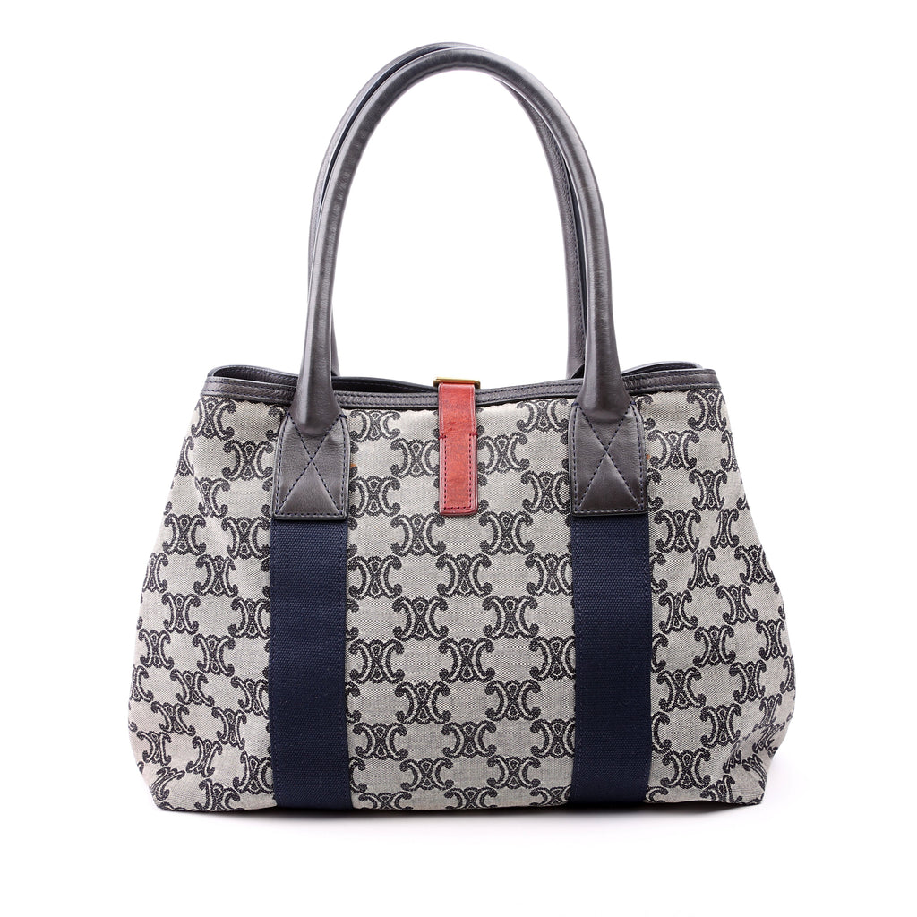 Macadam Canvas Tote Vintage Navy