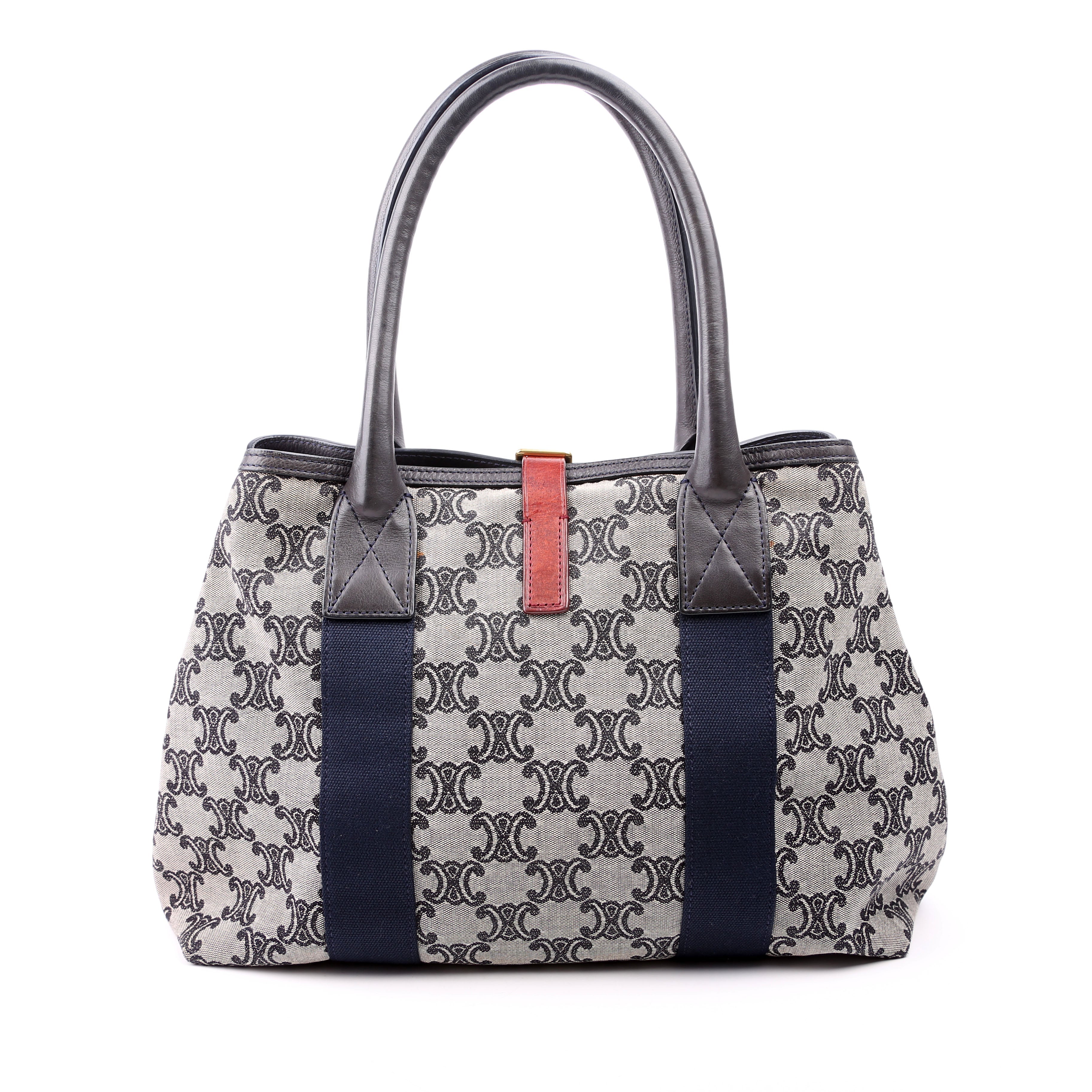 Macadam Canvas Tote Vintage Navy