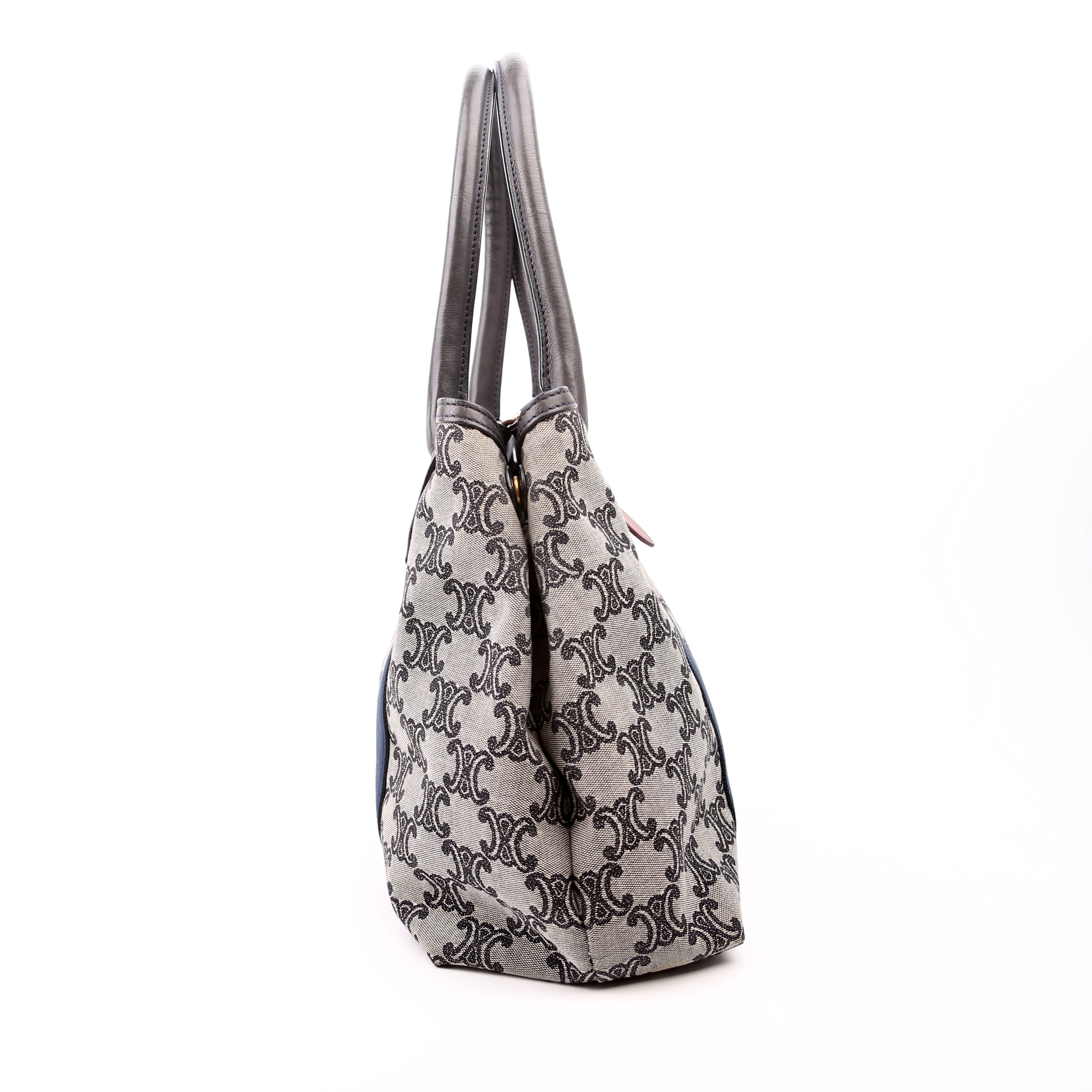 Macadam Canvas Tote Vintage Navy