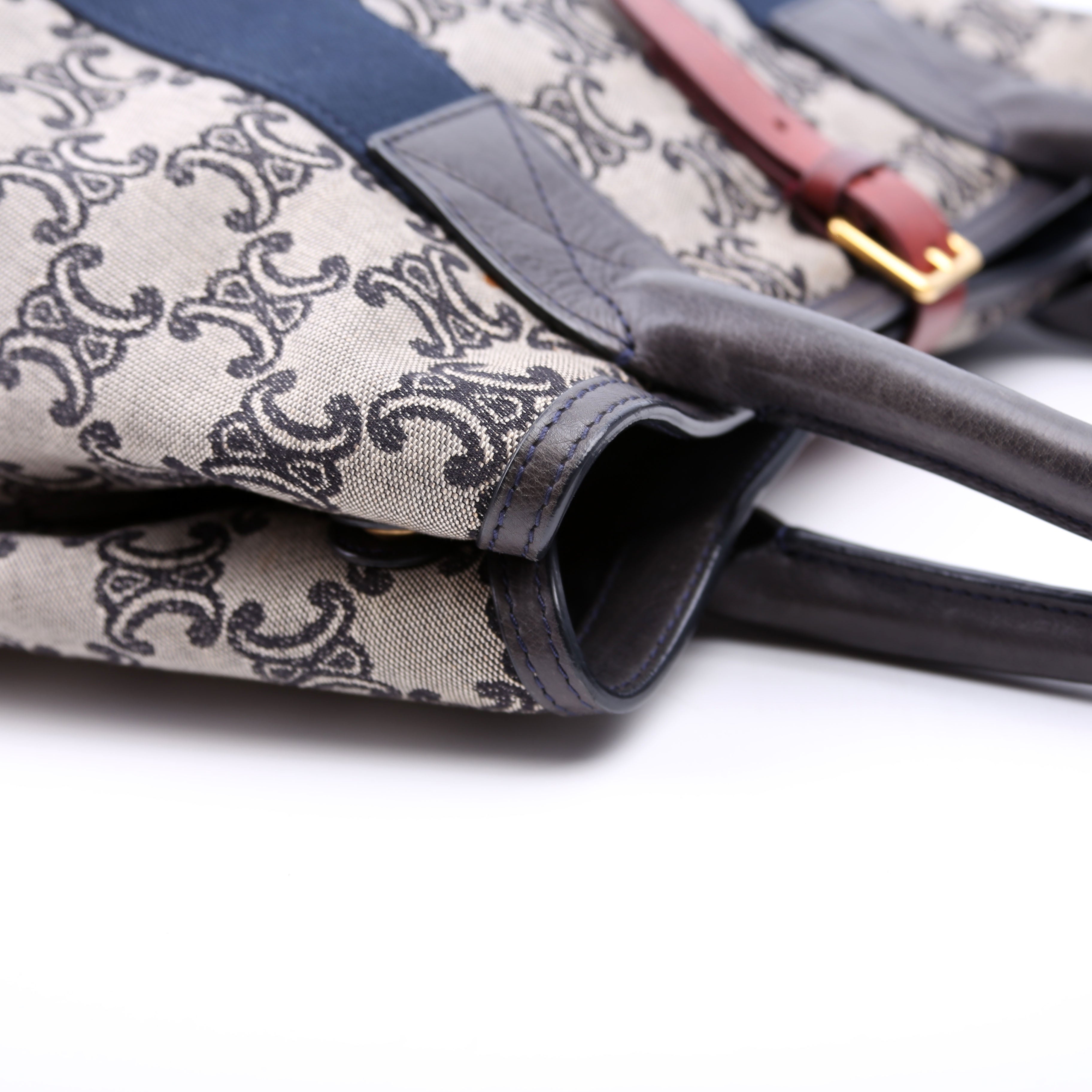 Macadam Canvas Tote Vintage Navy