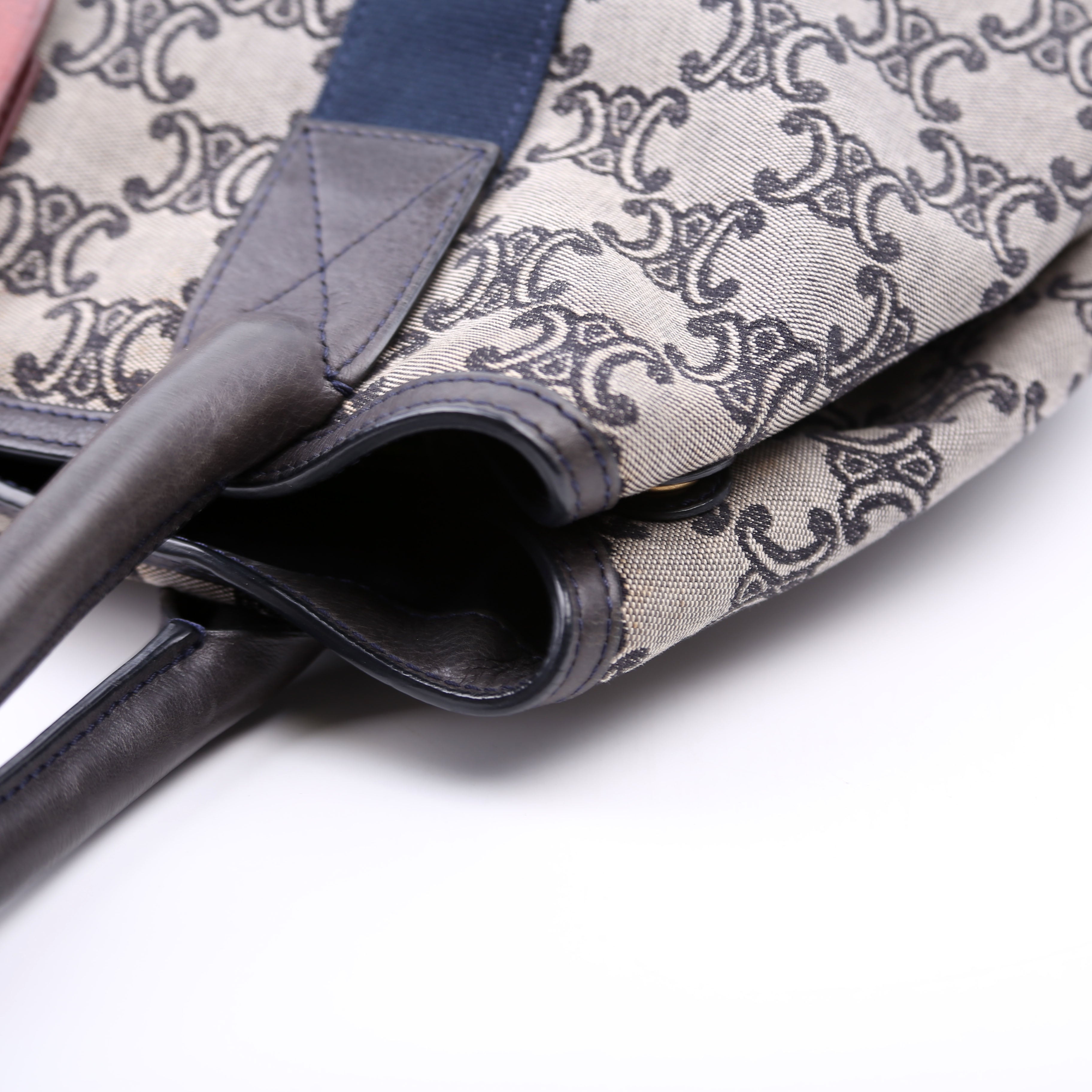 Macadam Canvas Tote Vintage Navy