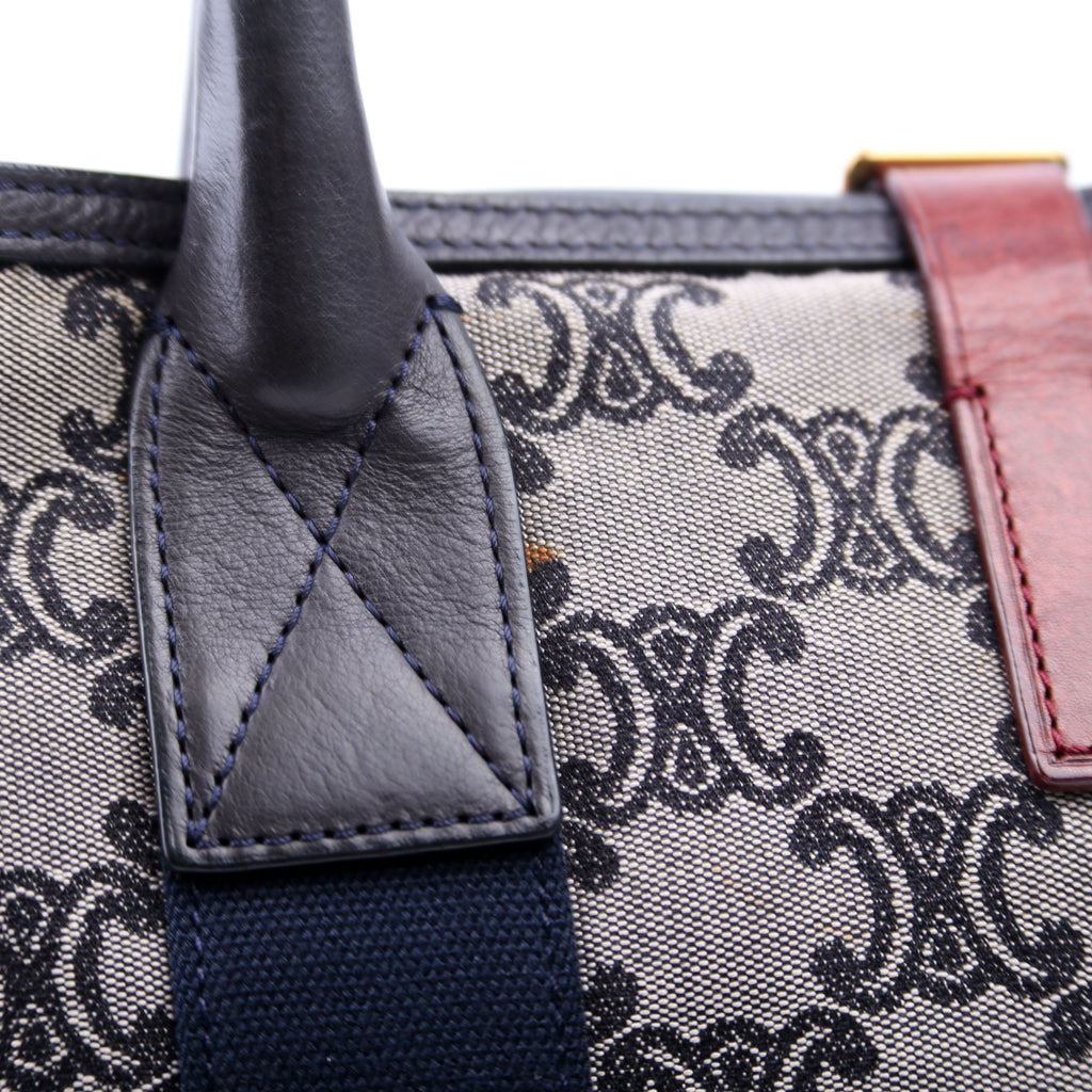 Macadam Canvas Tote Vintage Navy