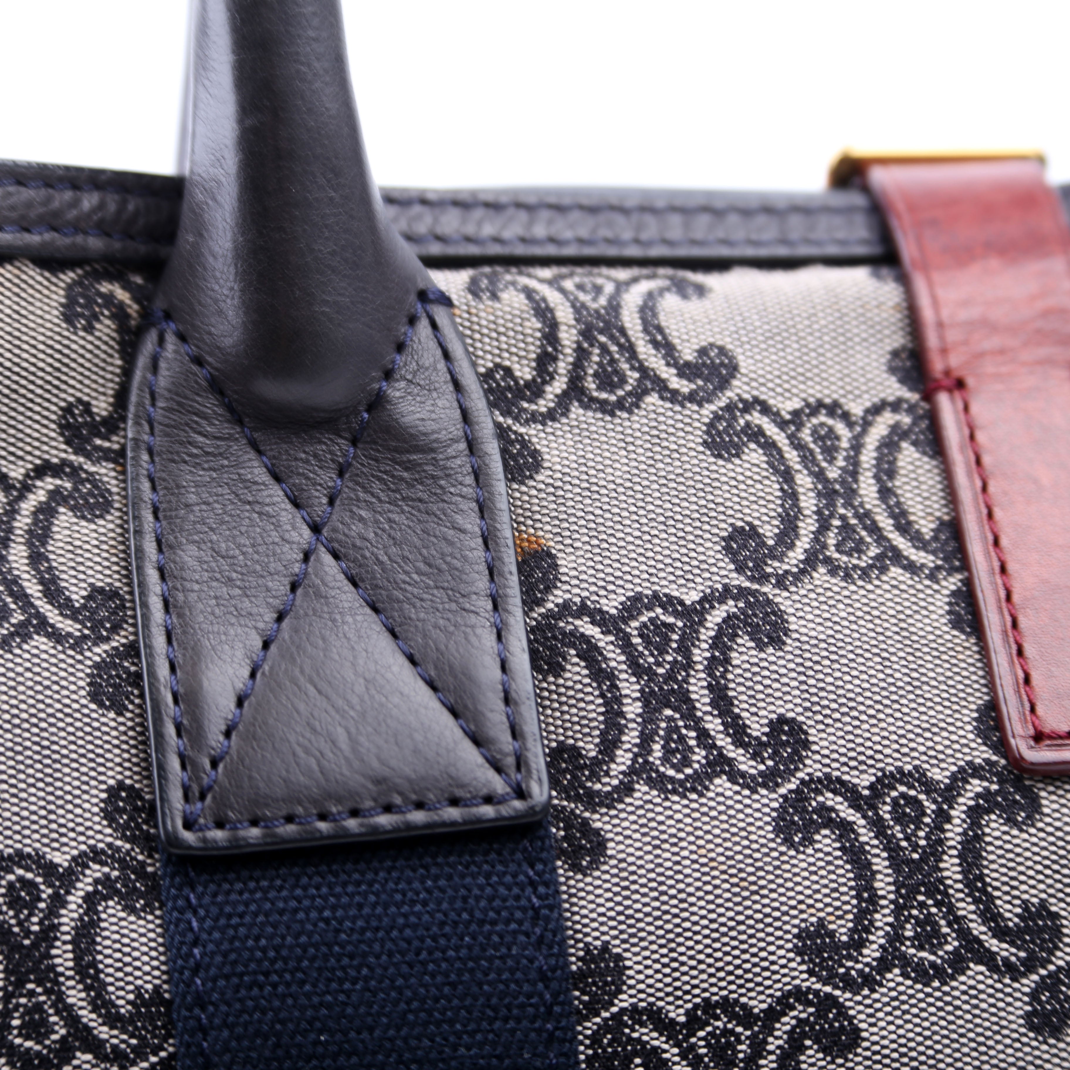 Macadam Canvas Tote Vintage Navy