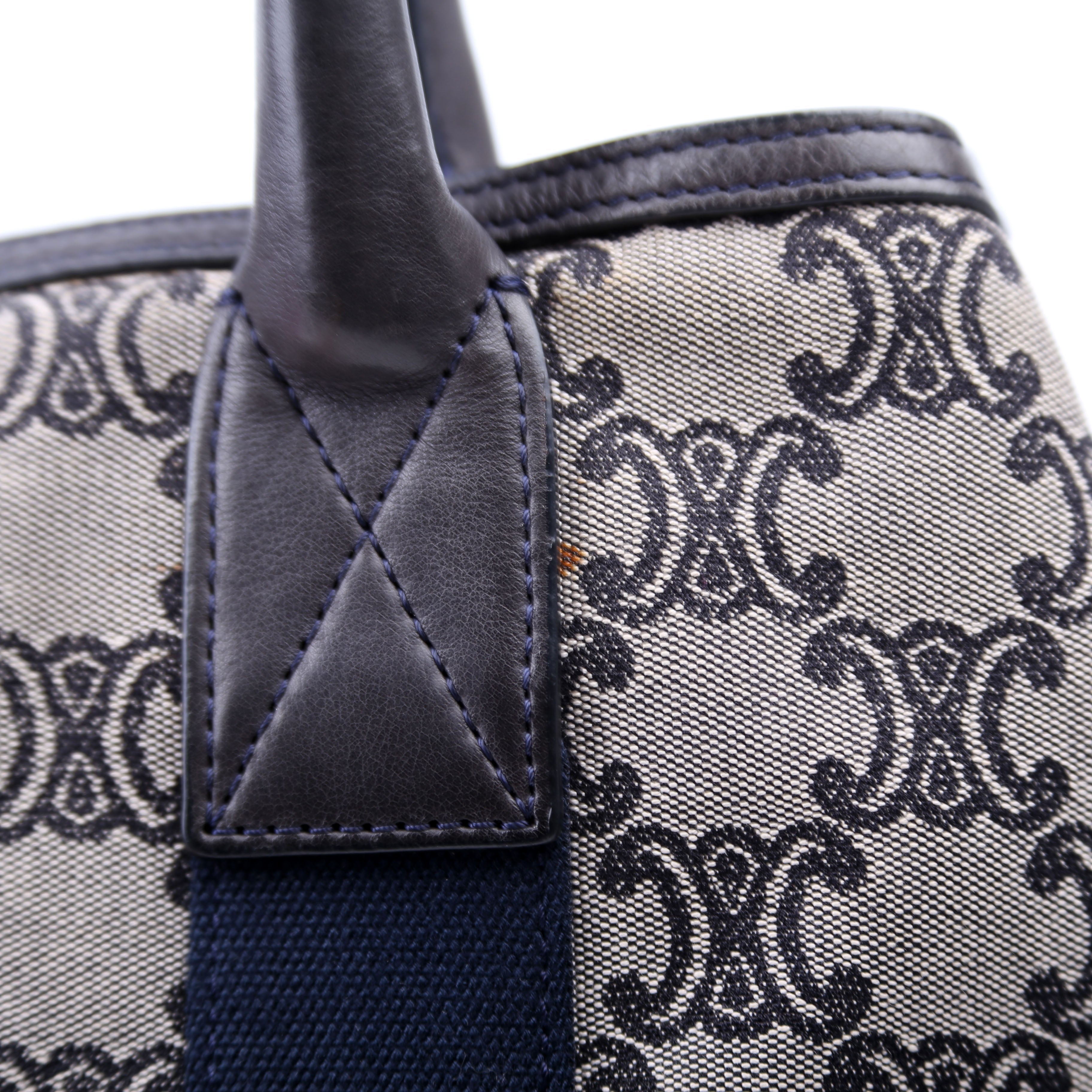 Macadam Canvas Tote Vintage Navy