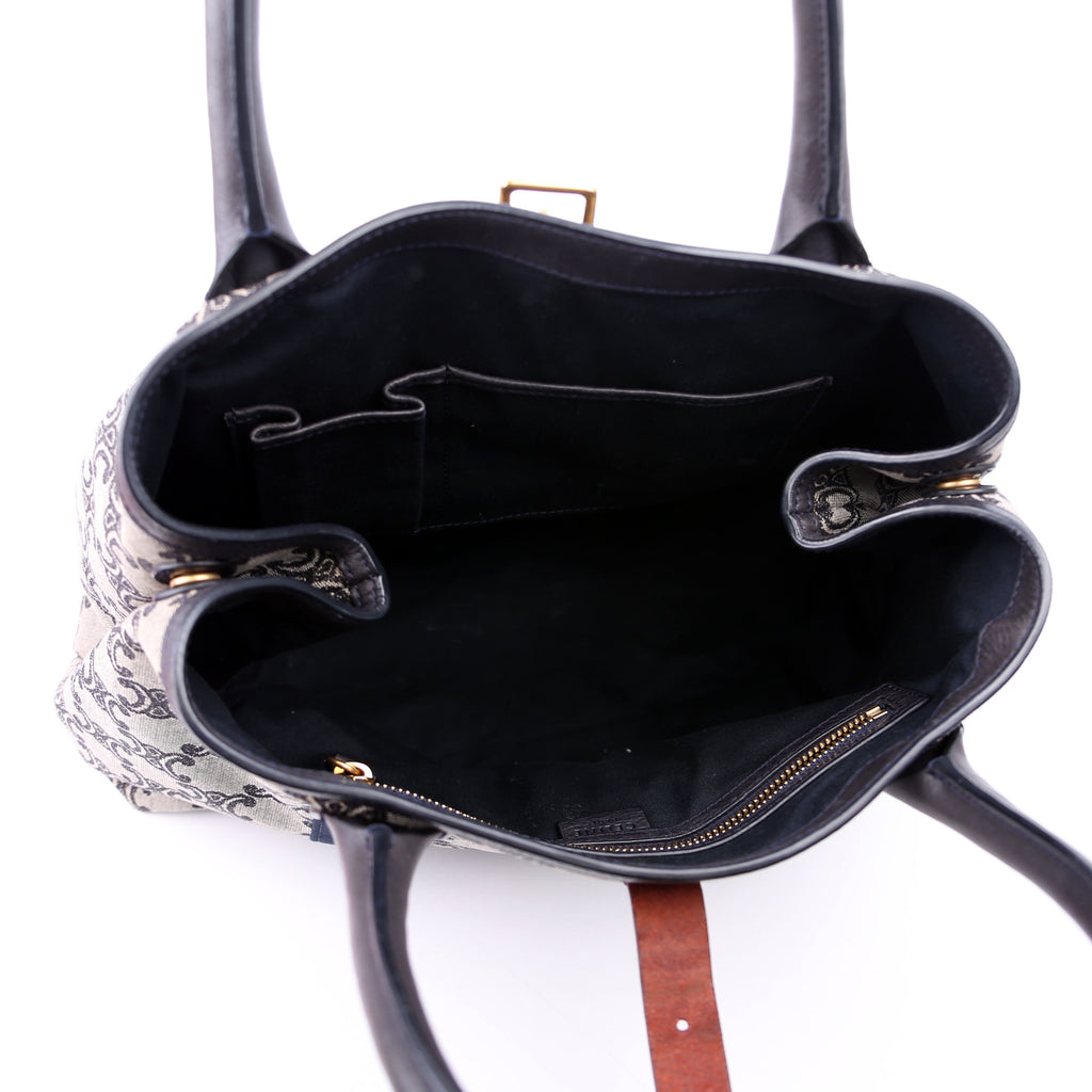 Macadam Canvas Tote Vintage Navy