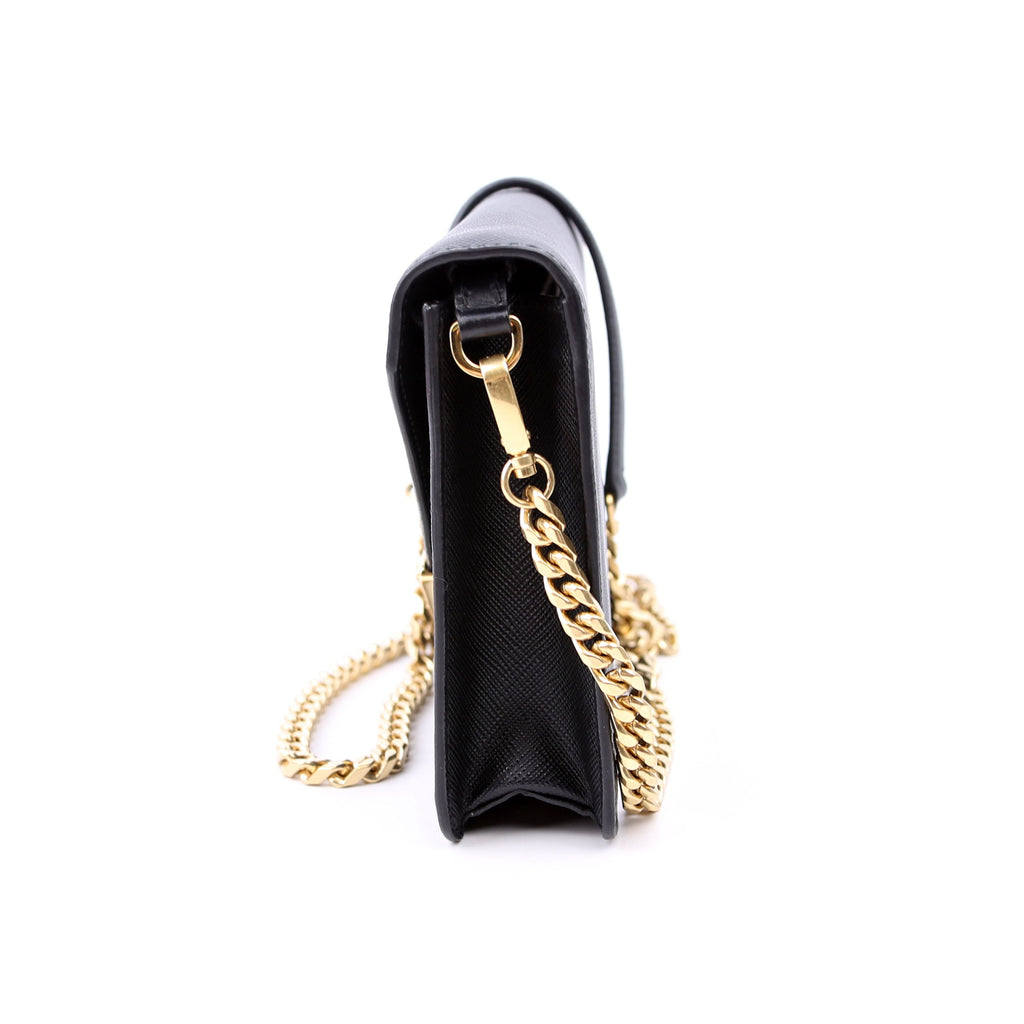 Triangle Envelope Saffiano Black