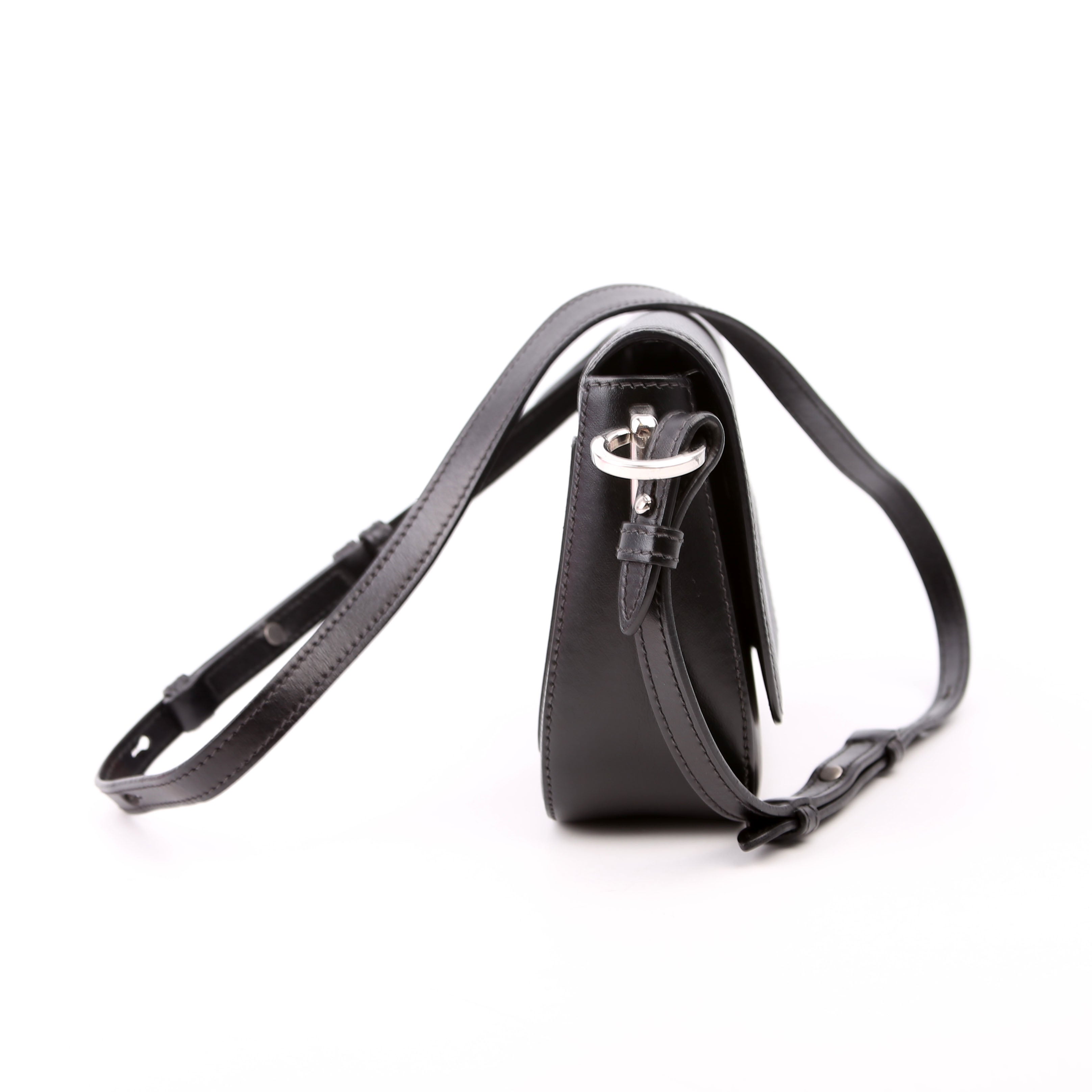 1BD249 Saffiano Flap Bag Black