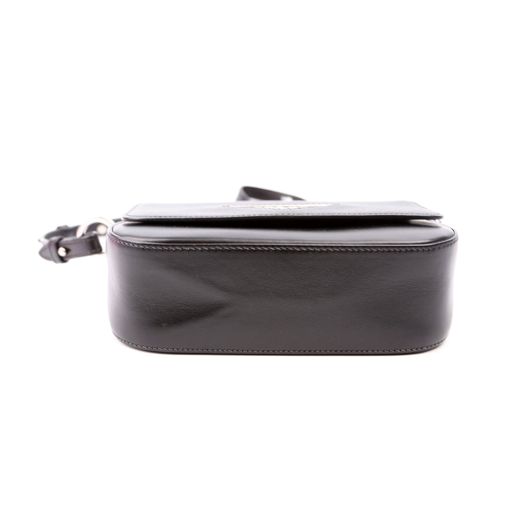 1BD249 Saffiano Flap Bag Black
