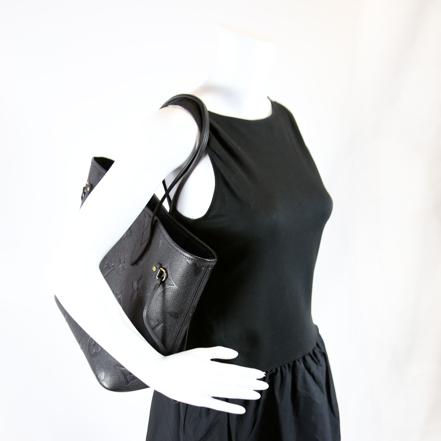 Neverfull With Wallet MM Empreinte Black/Navy