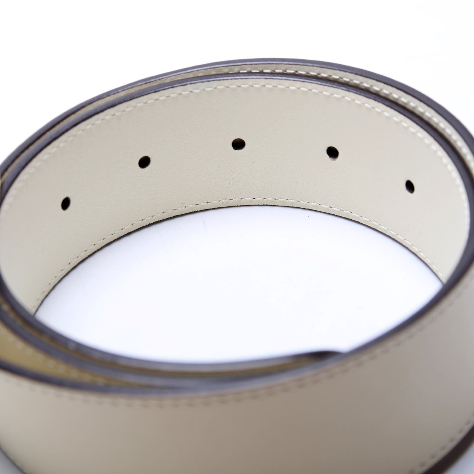 Gucci 414516 GG Marmont Belt Size 80/32 Cream