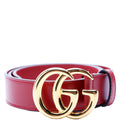 400593 GG Marmont Belt Size 75/30 Red/Gold