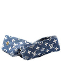 Jacquard Denim Bandeau Headband Blue/White
